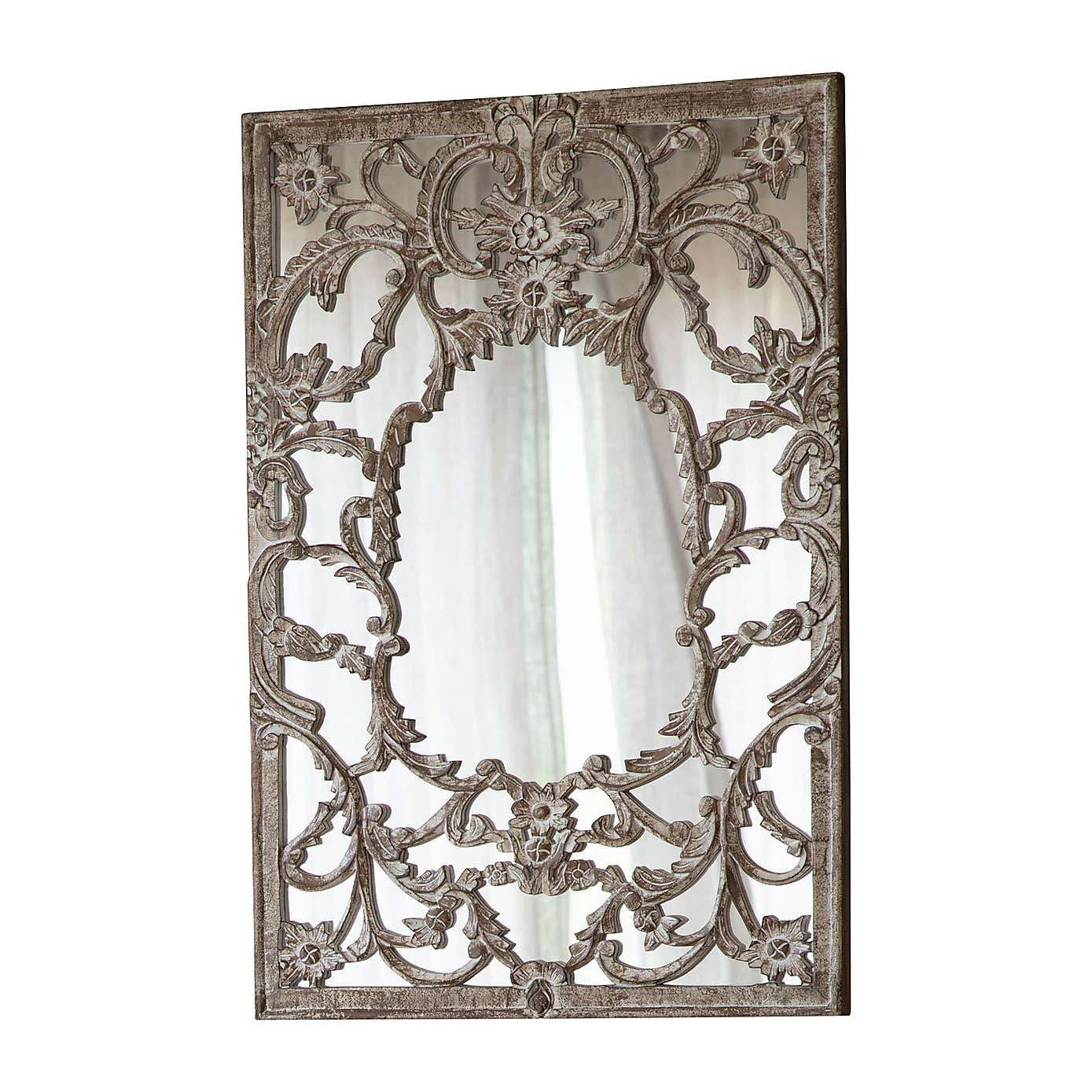 Carina Ornate Rectangle Wall Mirror