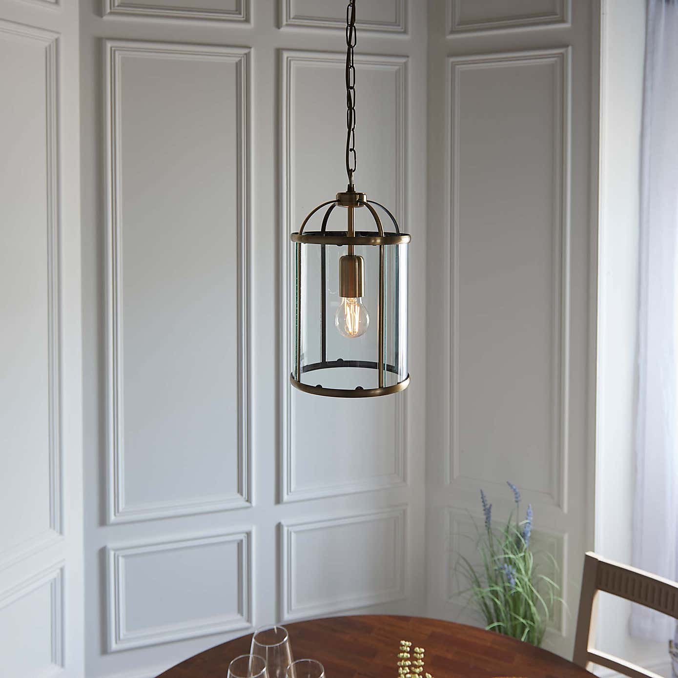 Vogue Lambeth Glass Pendant Ceiling Fitting