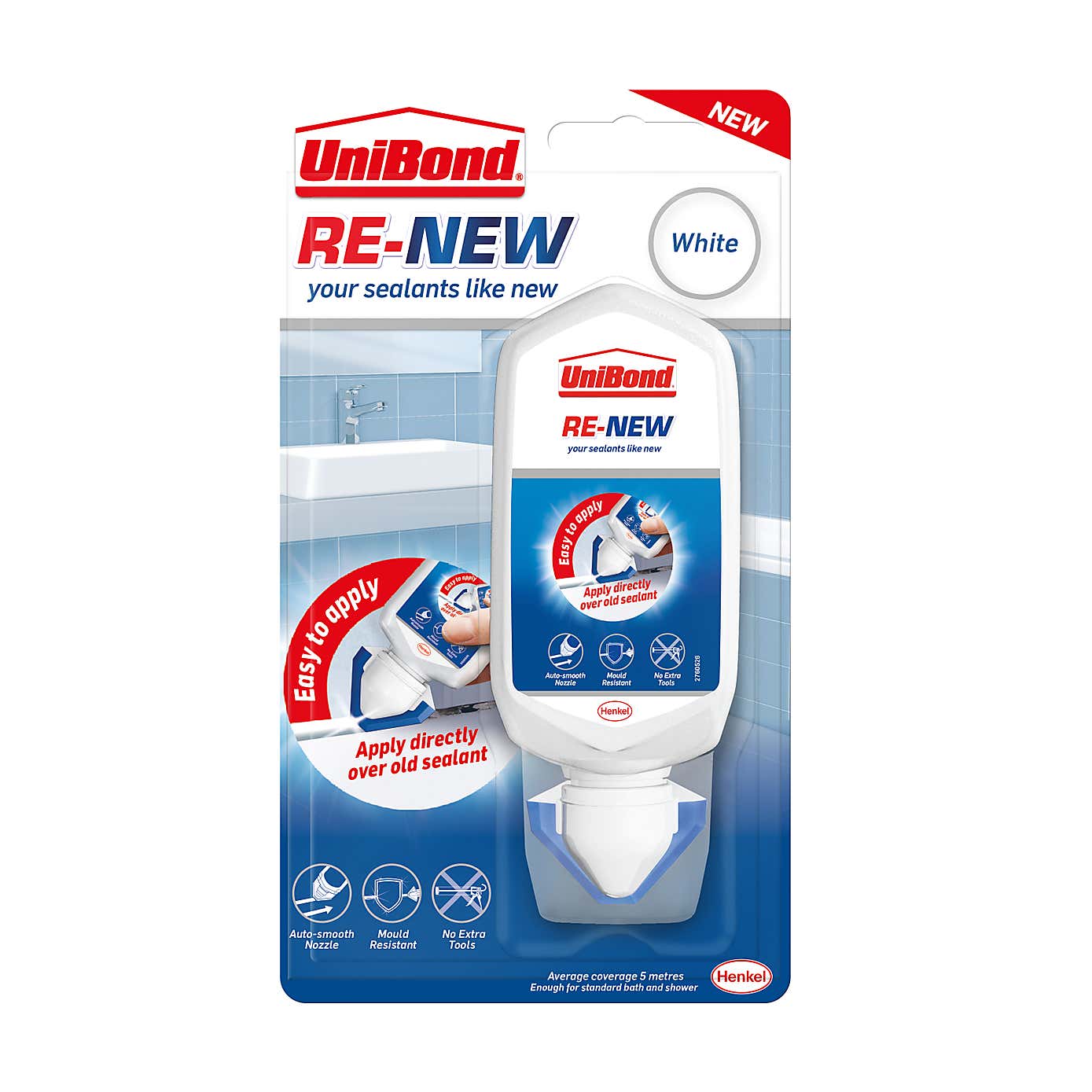 UniBond Re-new Silicone Sealant 80ml