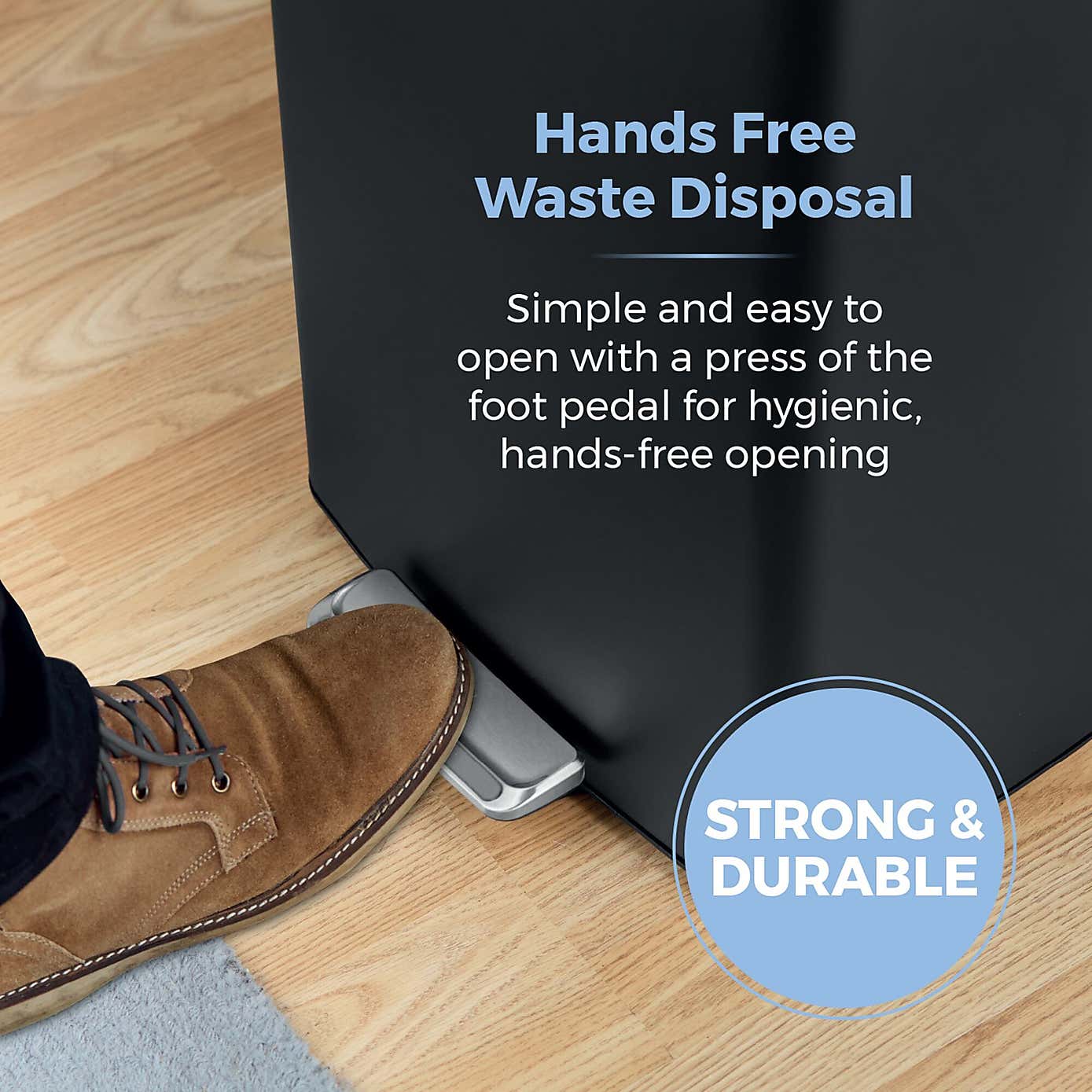 Tower 40L Rectangular Pedal Bin