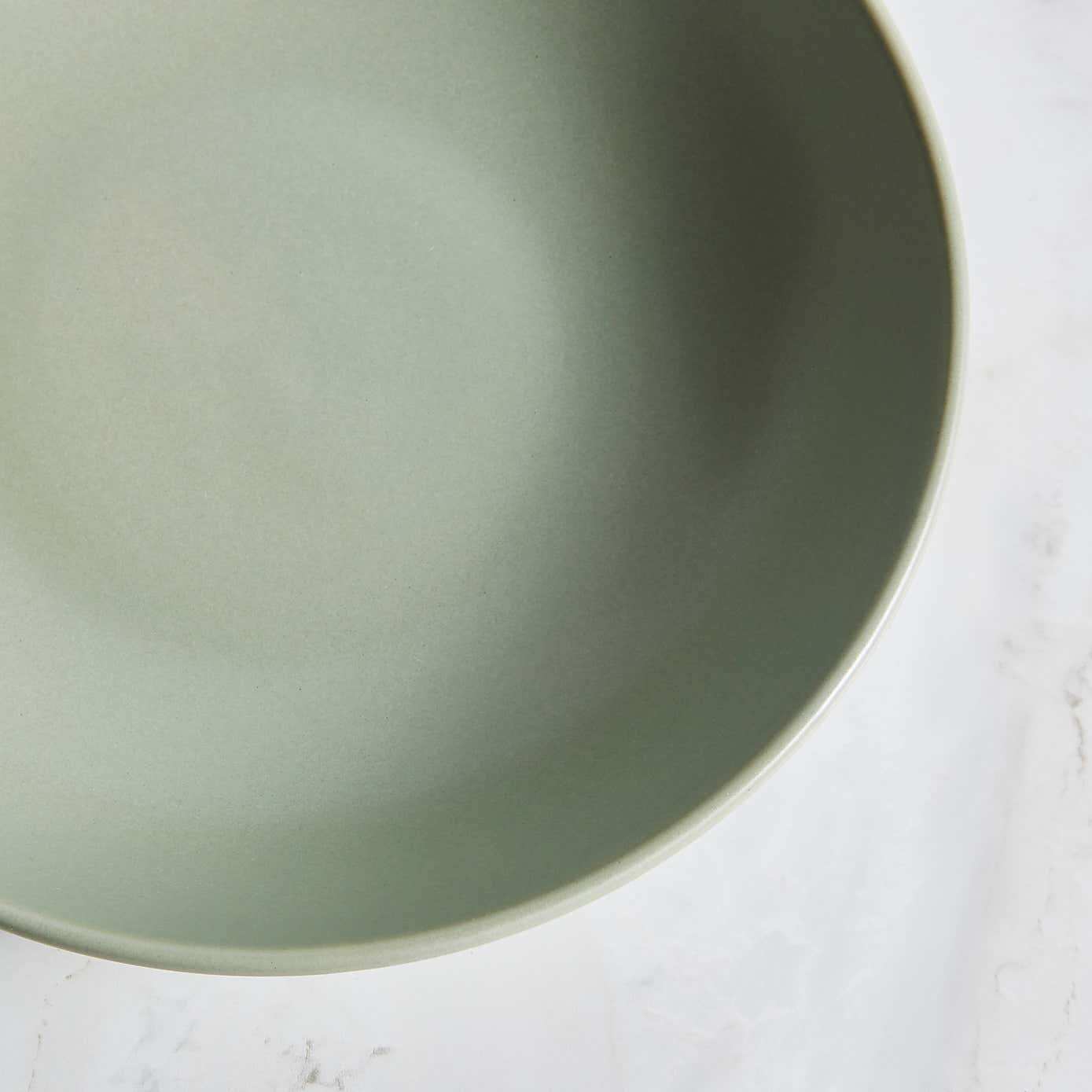 Stoneware Pasta Bowl, Sage