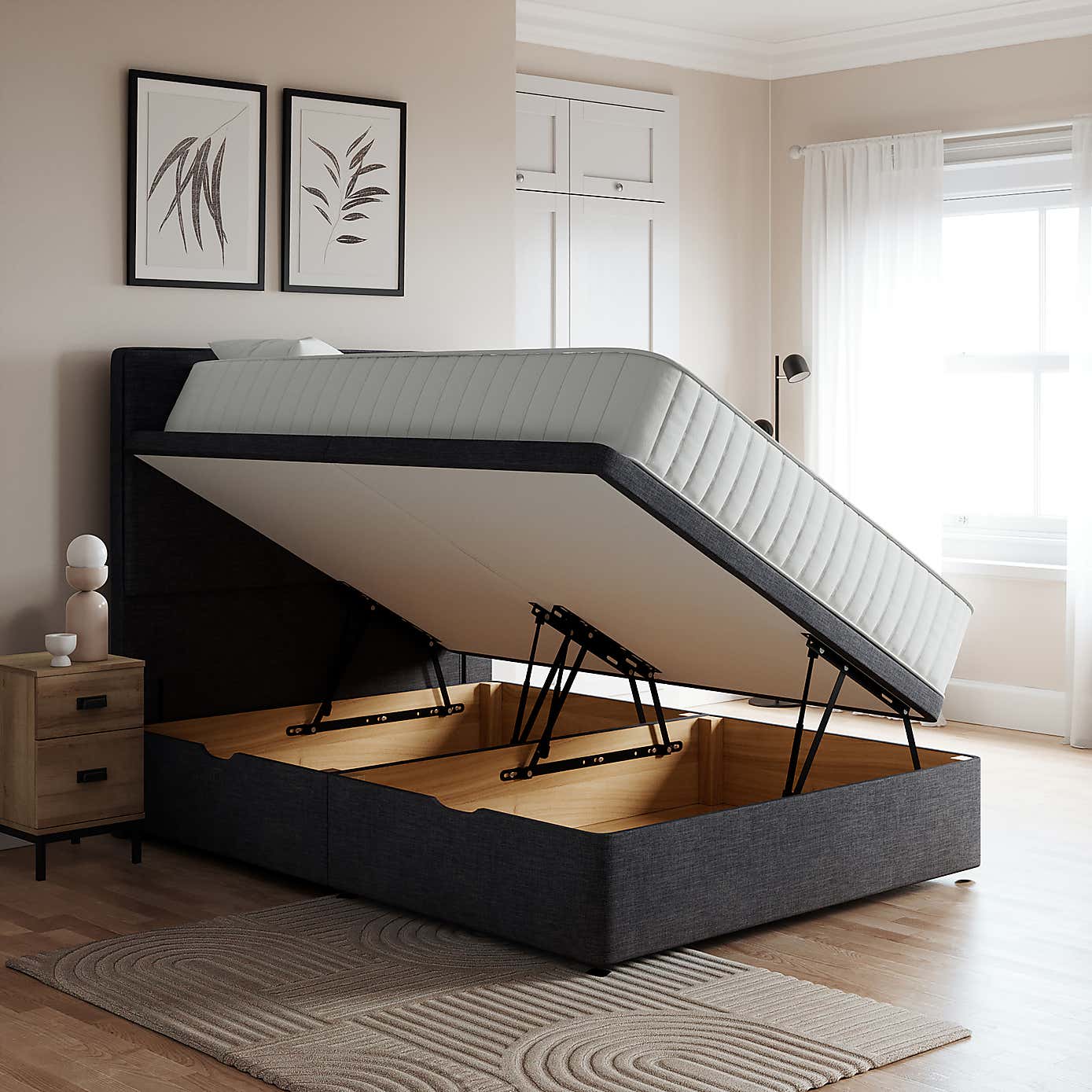 Side Opening Ottoman Bed
