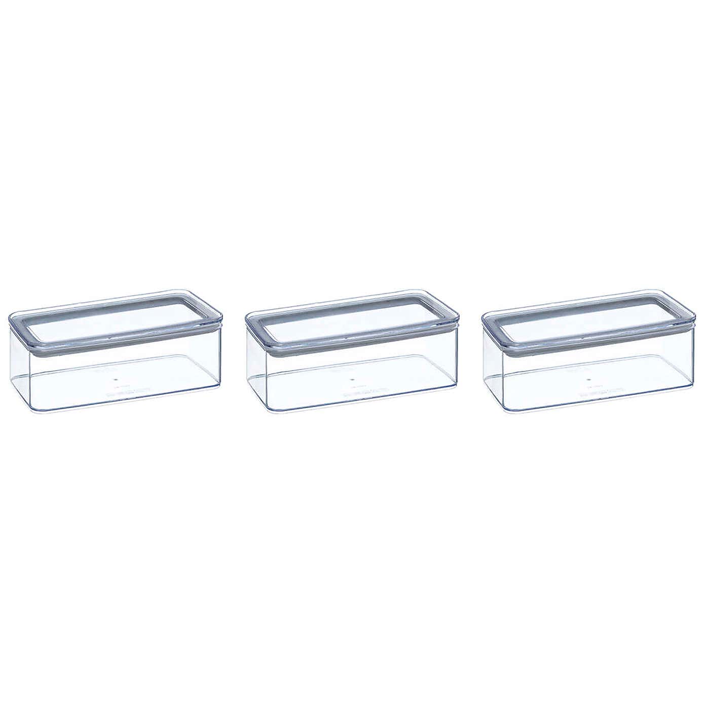 Set of 3 Air Tight Food Storage Boxes