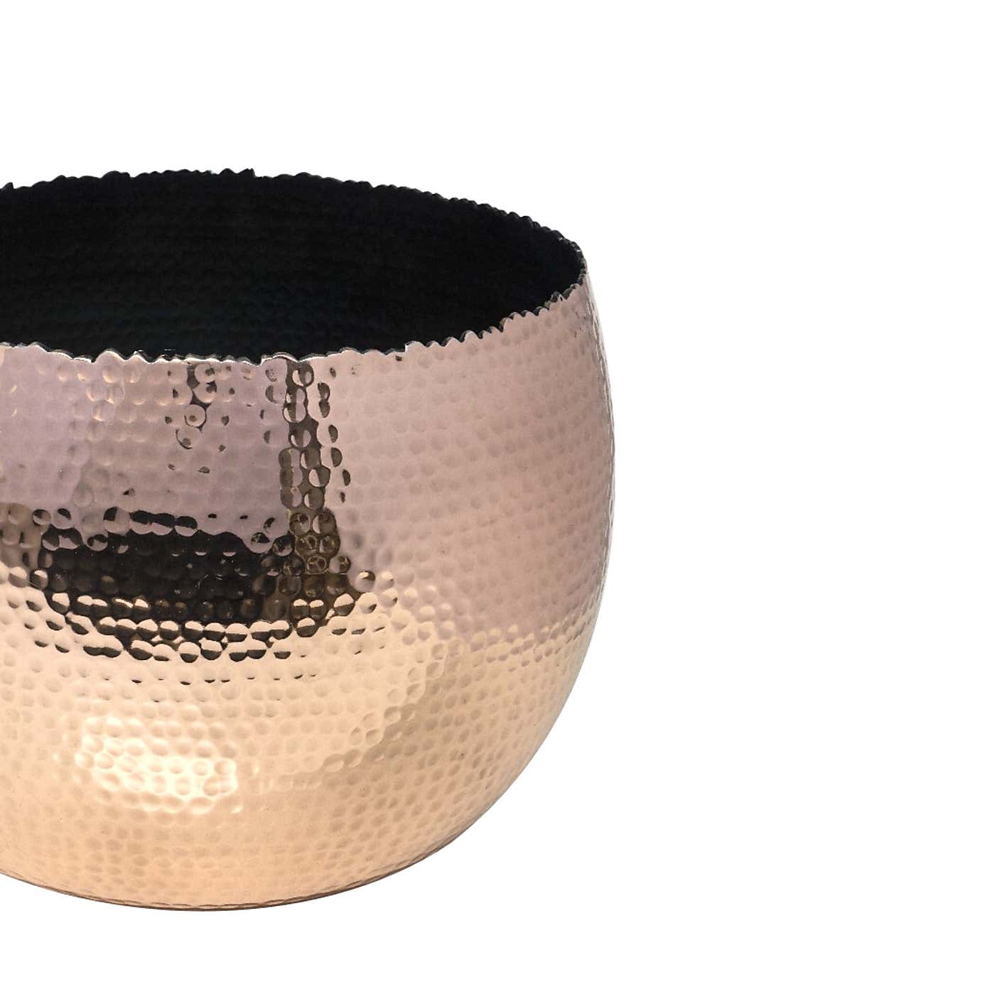 Hammered Bowl Plant Pot