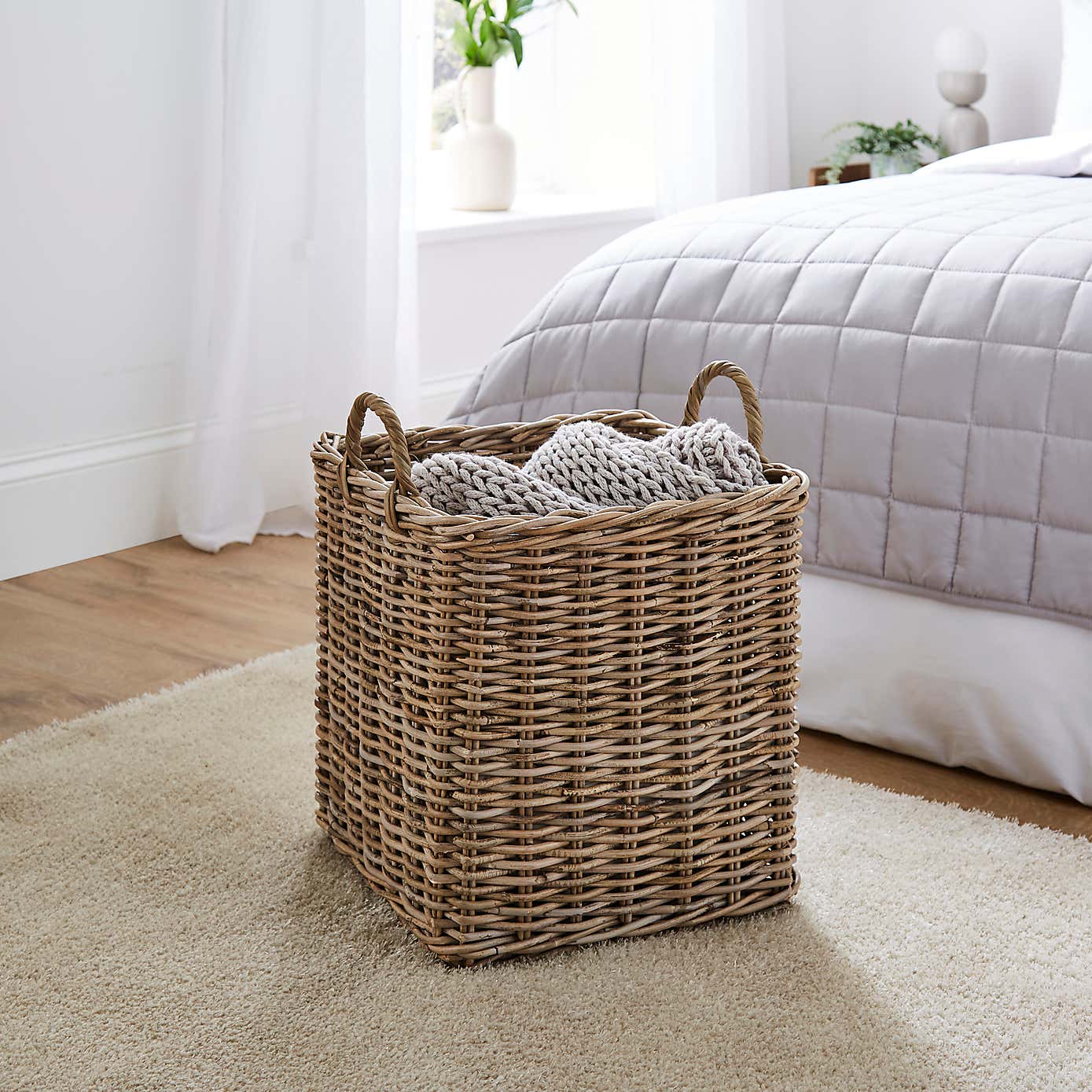 Churchgate Rattan Log Basket