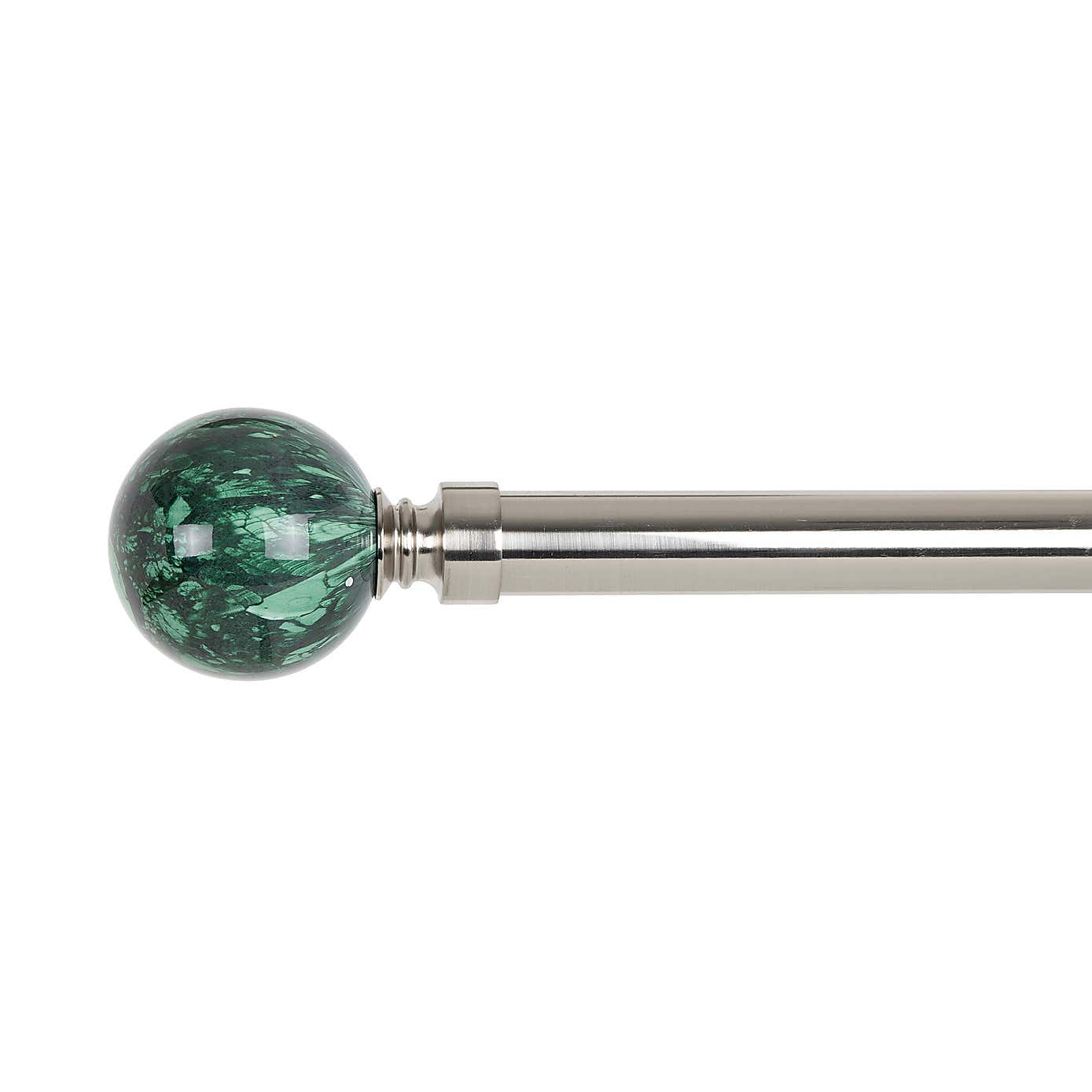 Malachite Ball Finial Pair