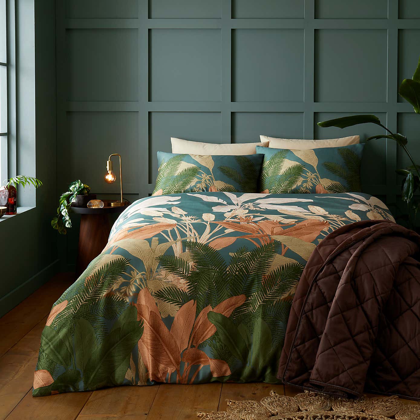 Havana Palms Duvet Cover & Pillowcase Set