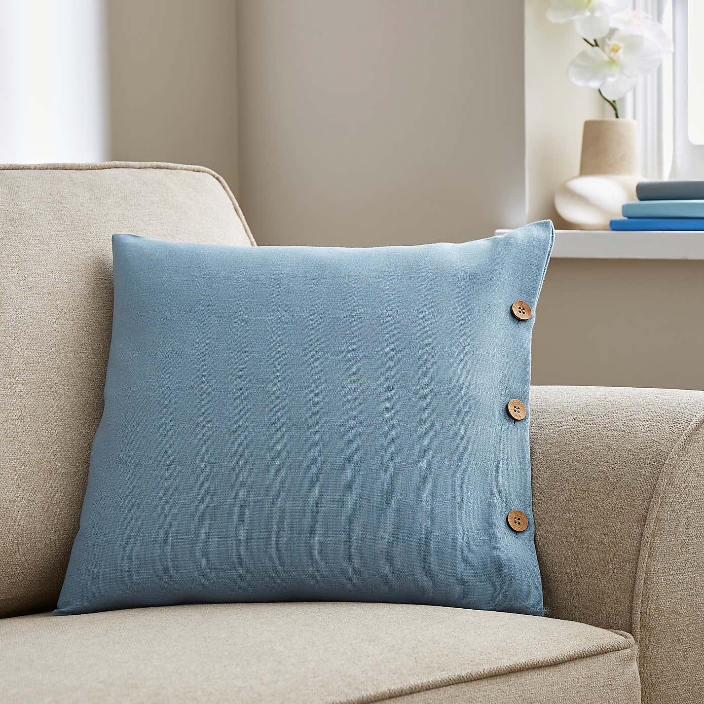 Cotton Linen Cushion Cover
