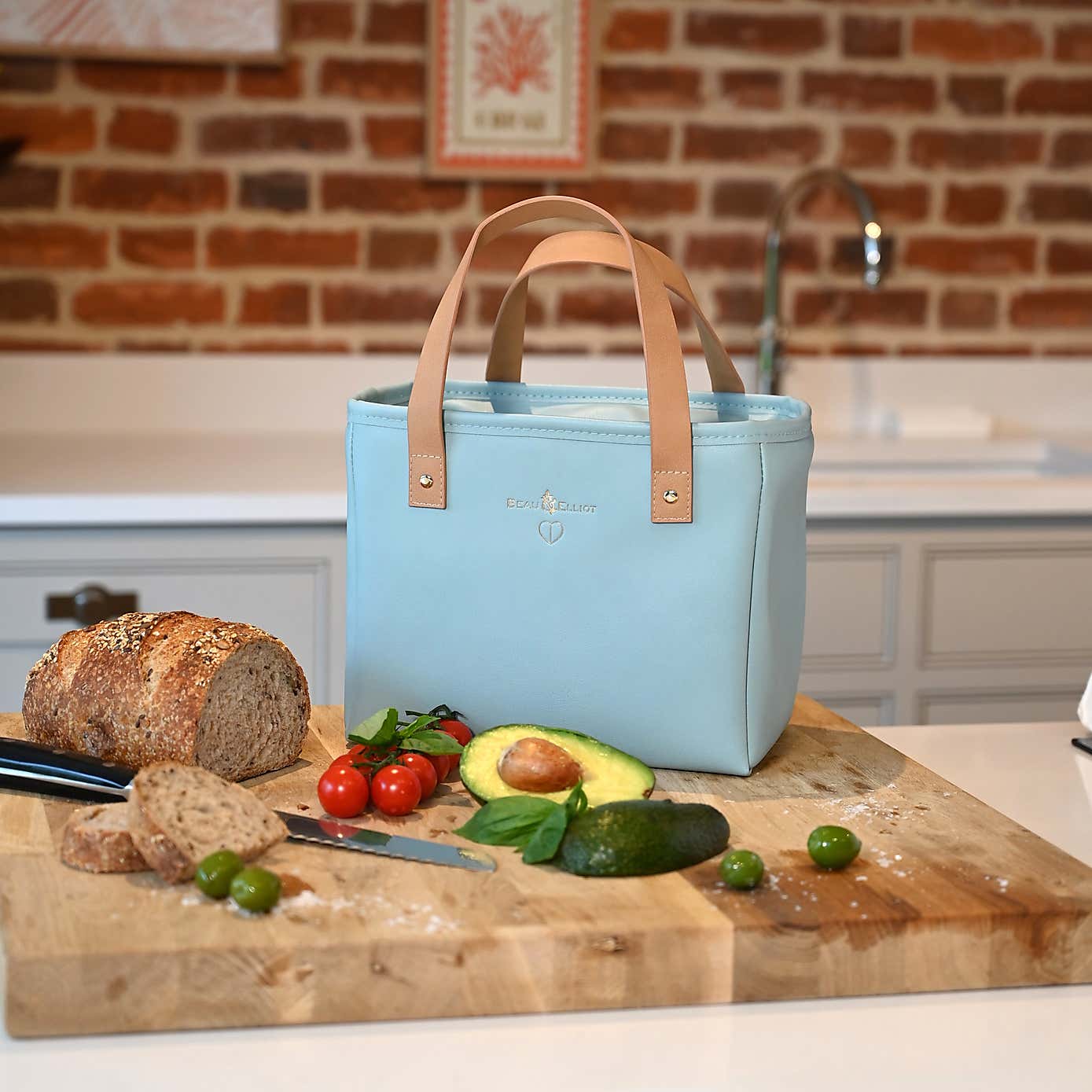 Navigate Lexington Faux Leather Tote Lunch Bag