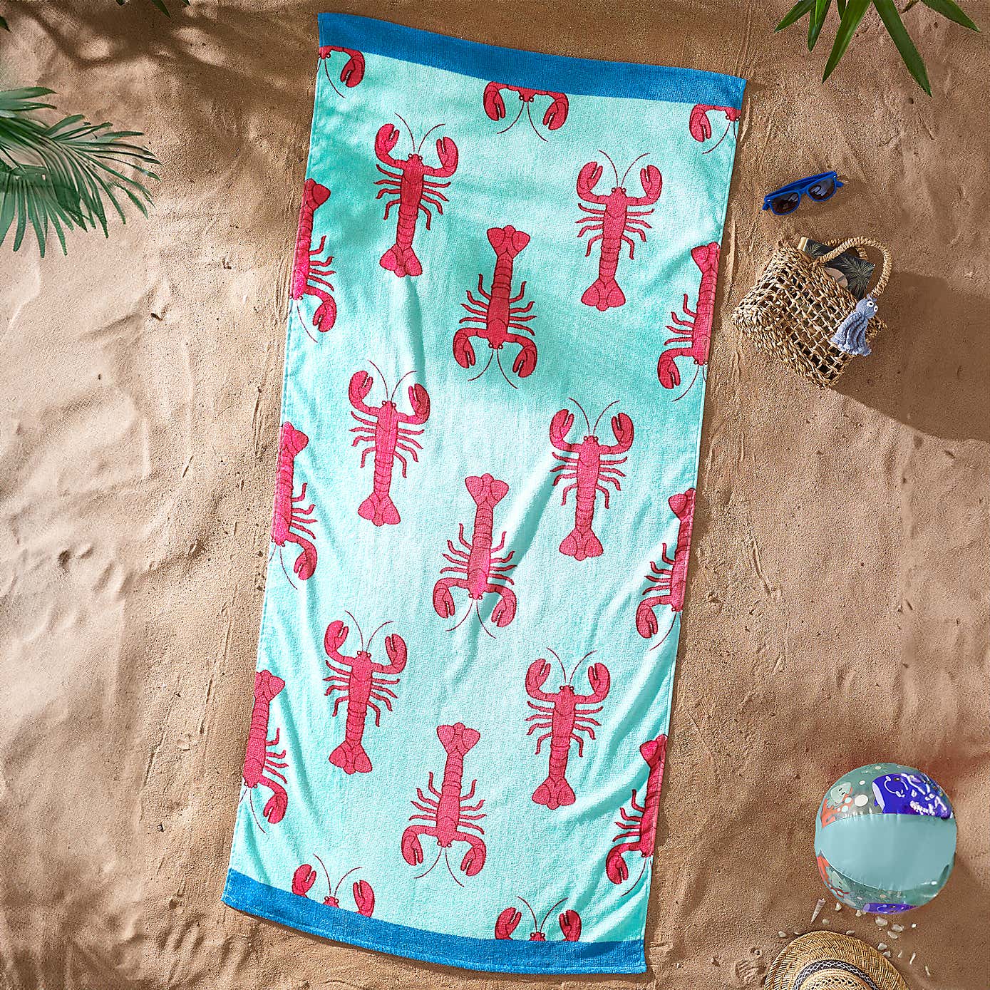 Catherine Lansfield Lobster Beach Towel