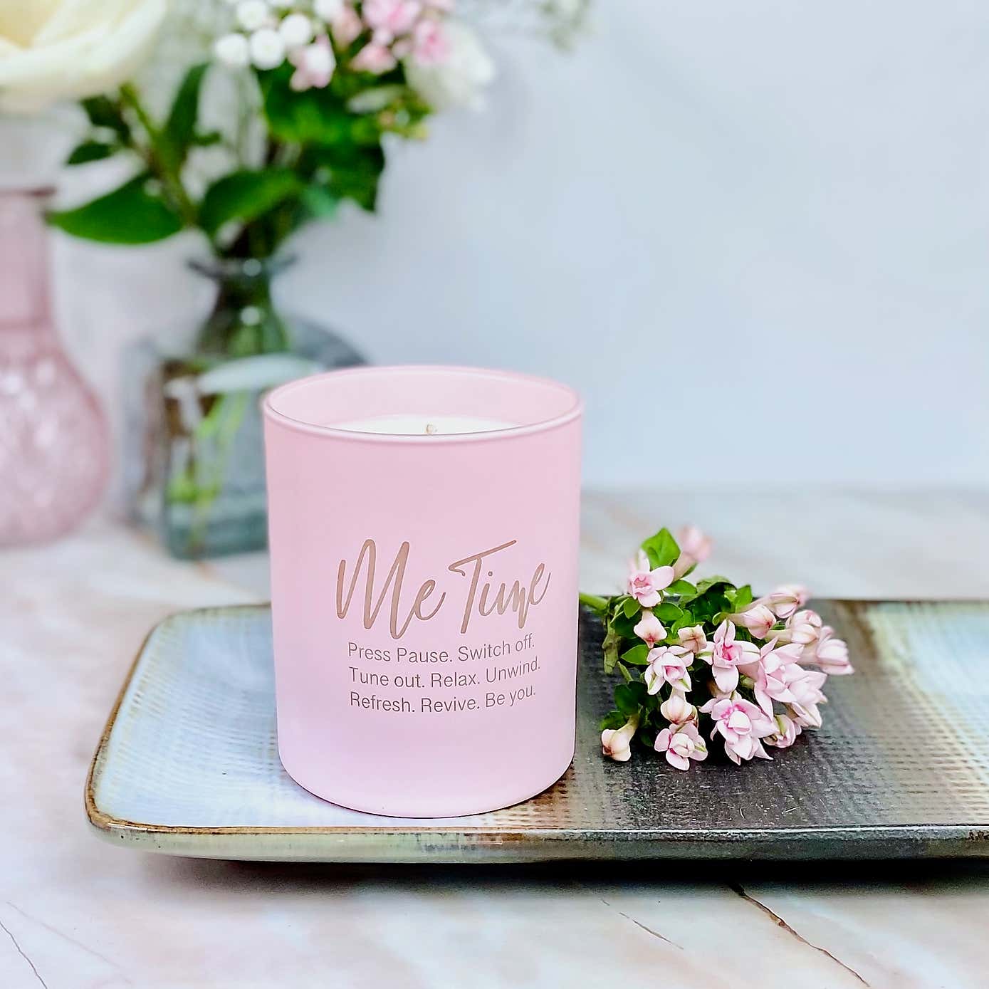 Atelier 38 Peony & Oud 'Me Time' Engraved Candle