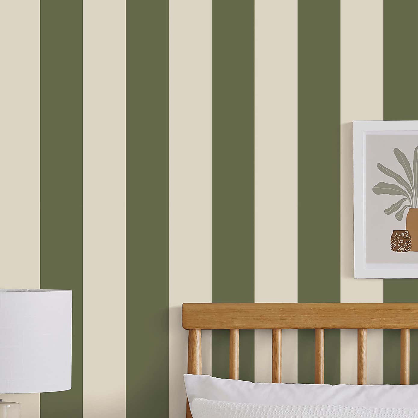 Bold Blue Stripe Wallpaper