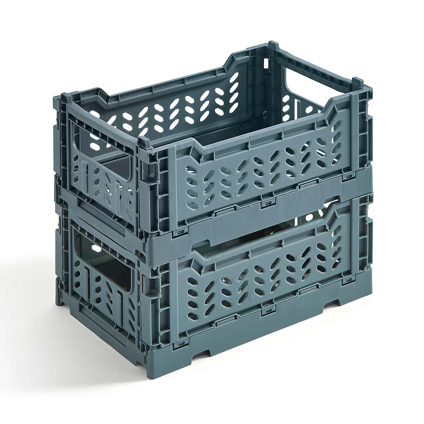 Pack of 2 Foldable Crates