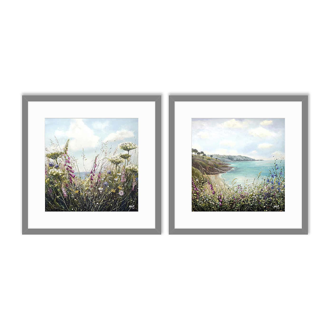 Set of 2 Coastal Walk Framed Prints