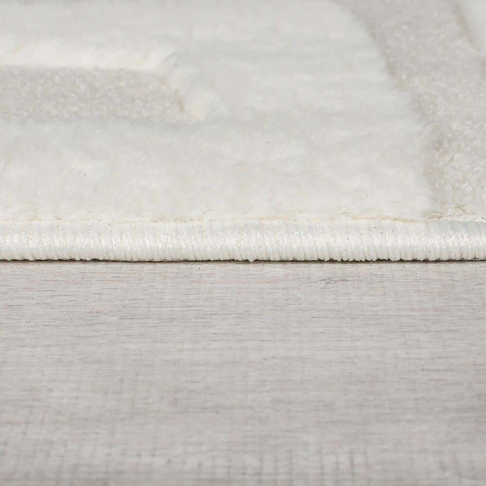 Boucle Carved Faux Fur Rug