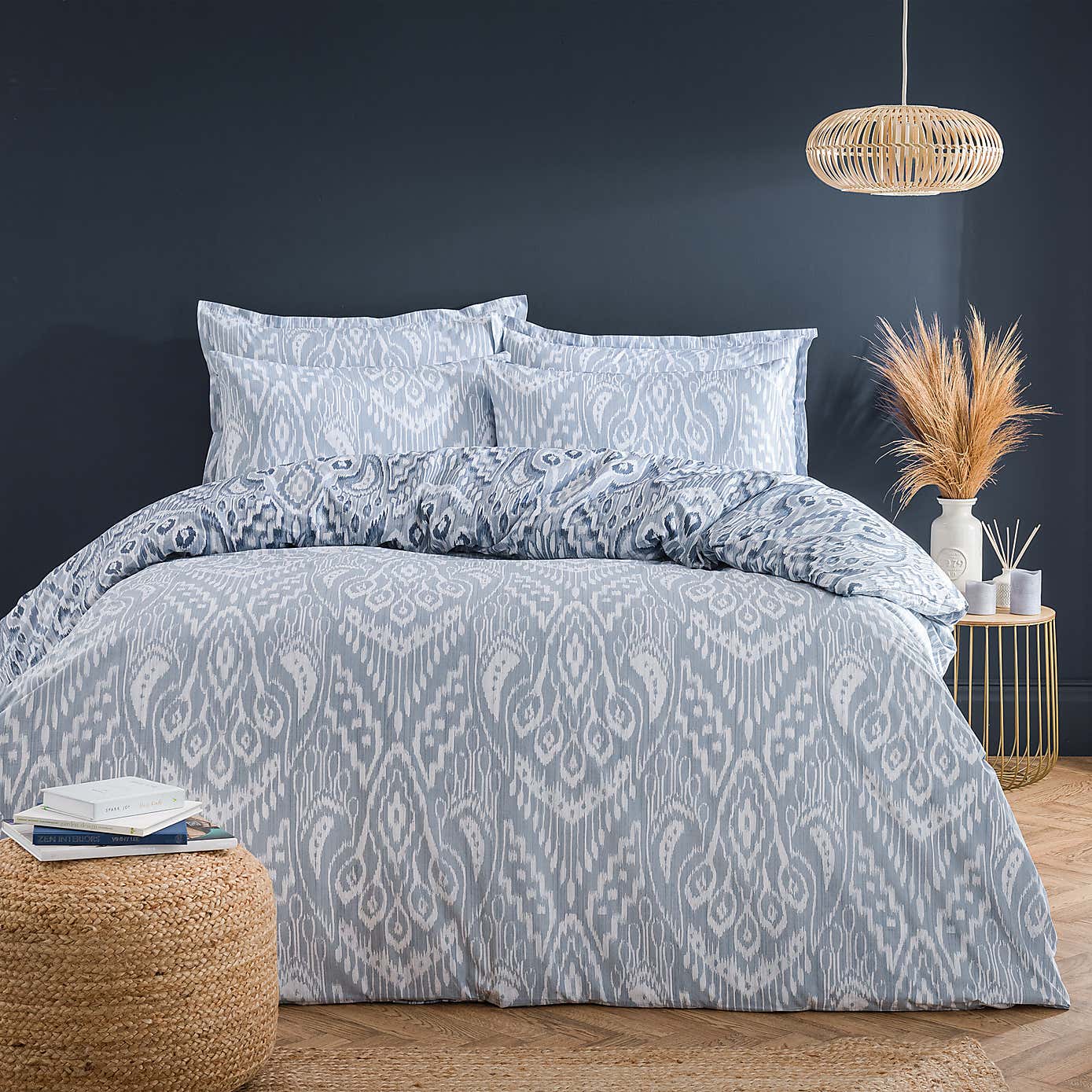 Global Ikat Cotton Duvet Cover & Pillowcase Set