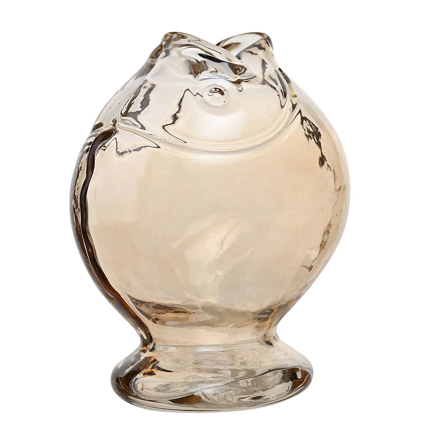 Hestia Fish Glass Rounded Vase