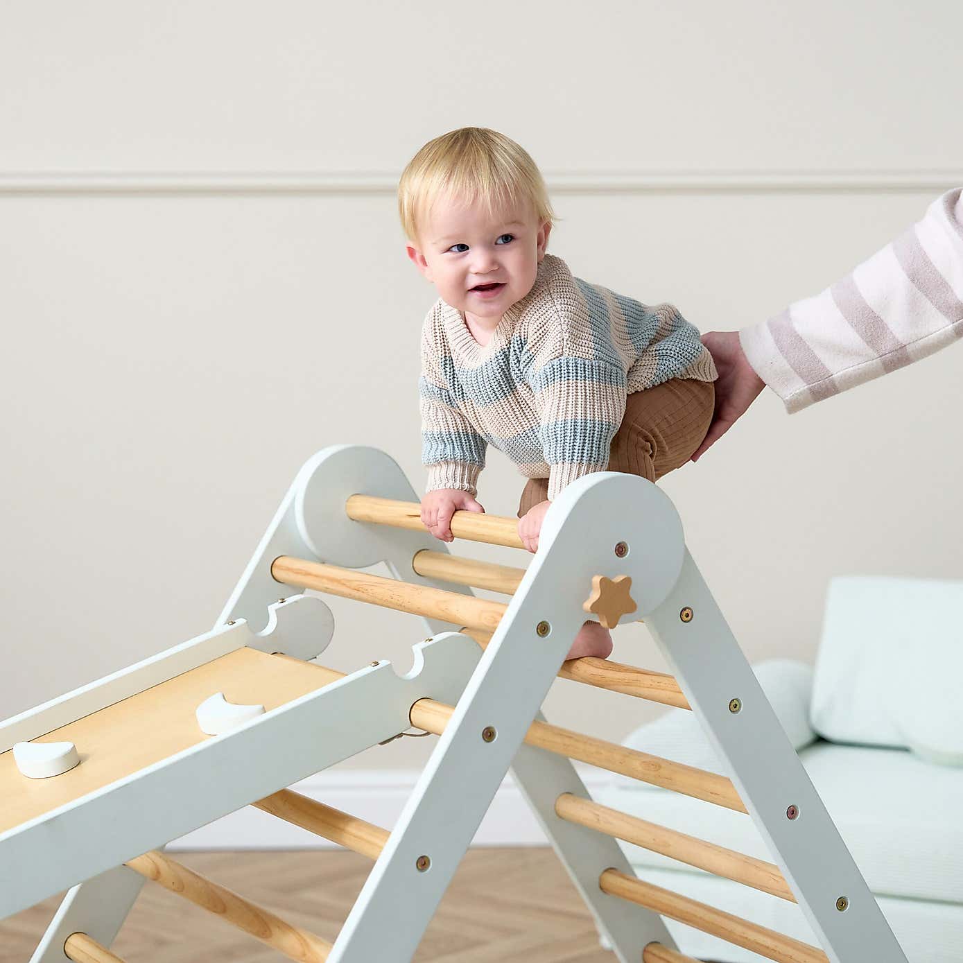 Tutti Bambini Scala Montessori 3 in 1 Pikler Climbing Frame with Climbing Wall