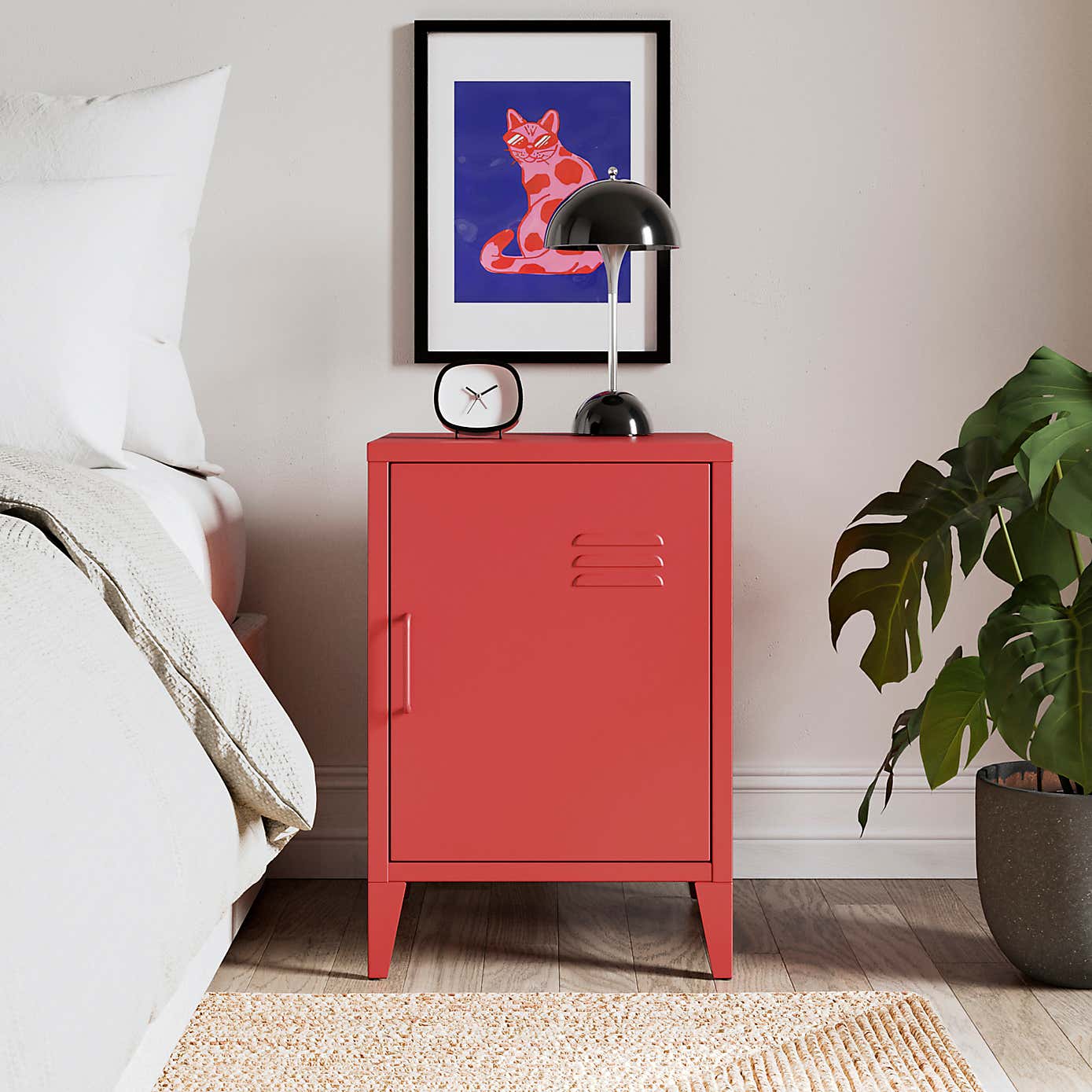 Helga Metal Bedside Table