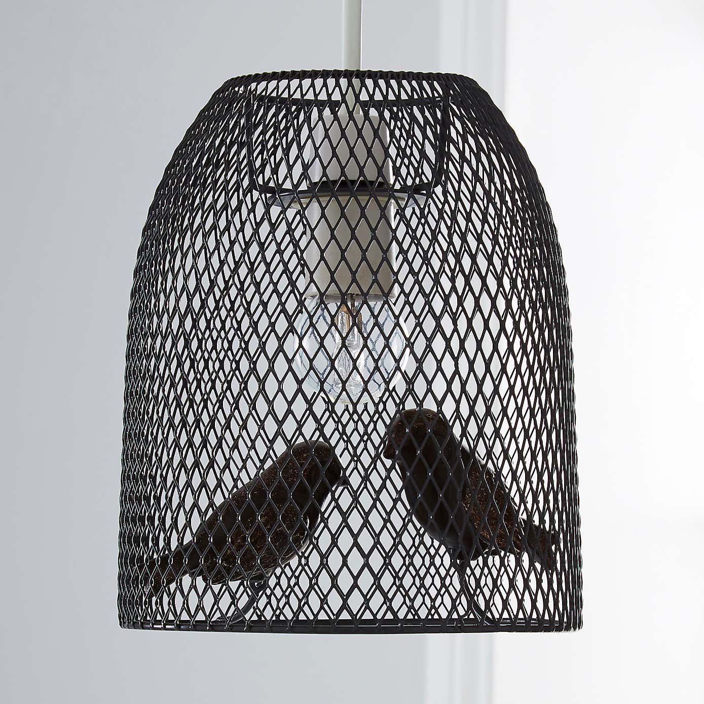 Livry Bird Grey Easy Fit Pendant Shade