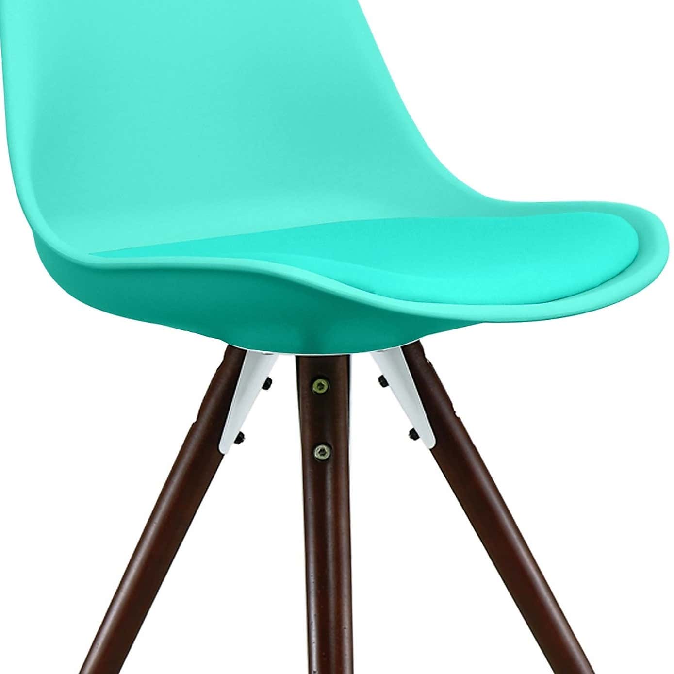 Fusion Living Soho Plastic Dining Chair with Pyramid Legs
