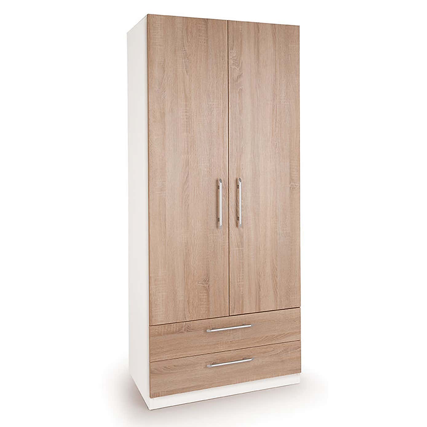 Euston 2 Drawer Double Wardrobe