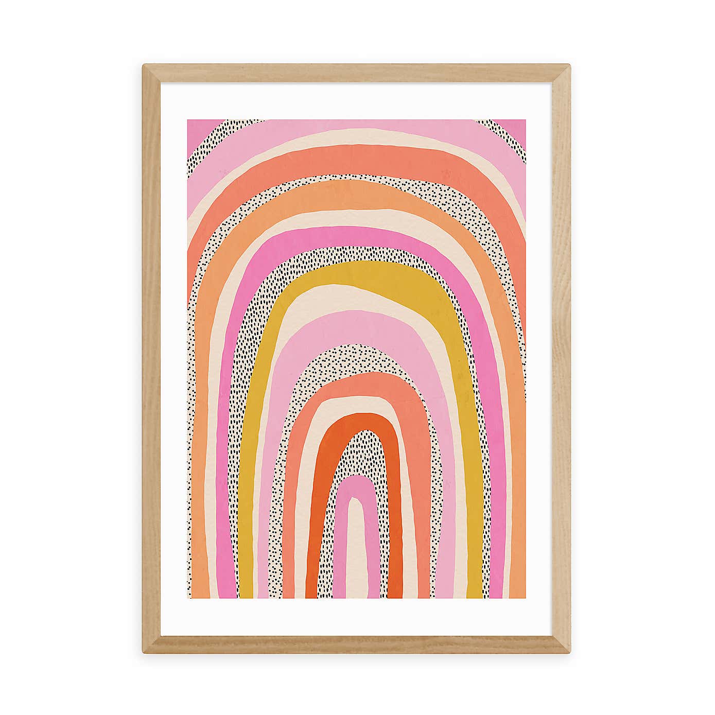 East End Prints Funky Rainbow Arches Print