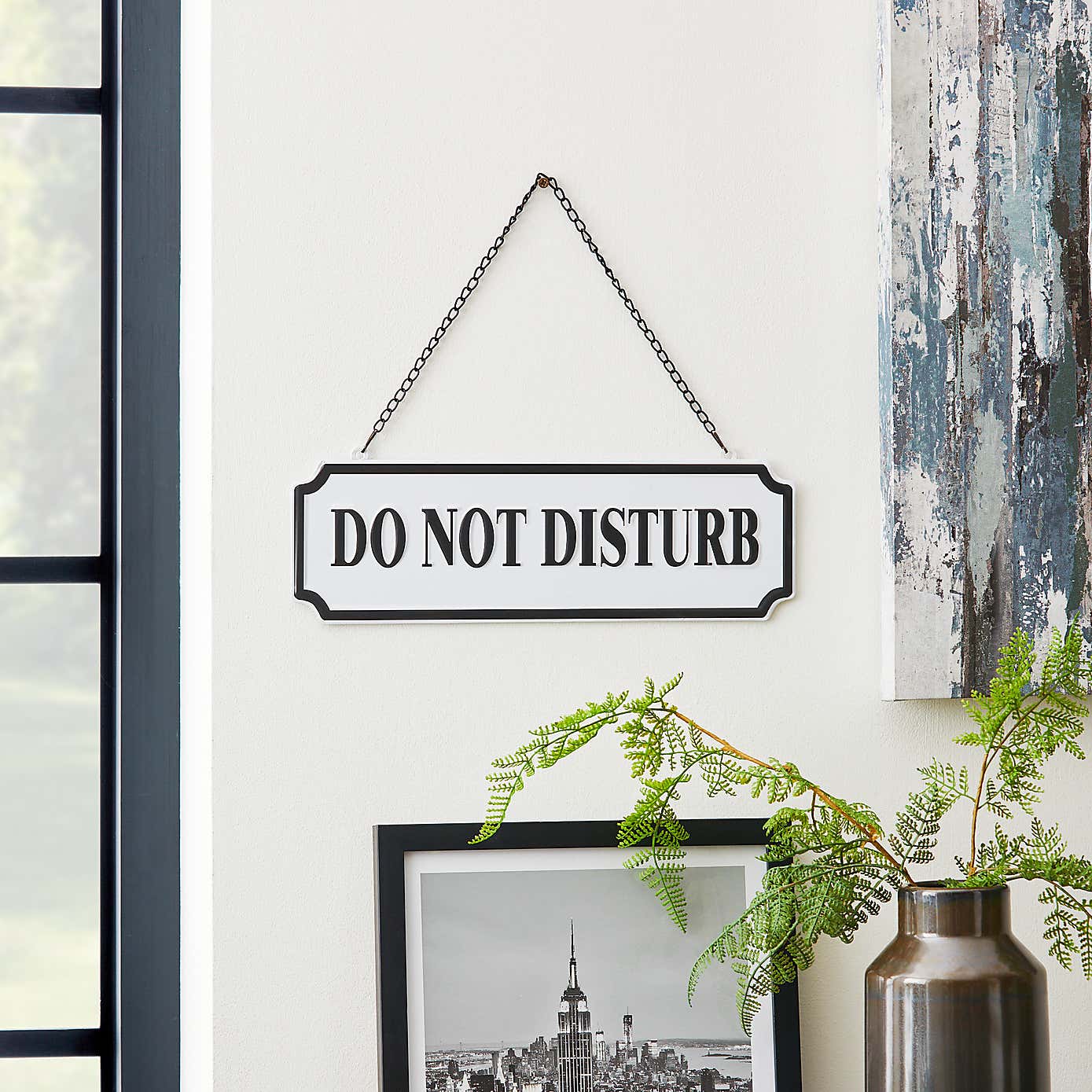 Smart Industrial Hanging Sign