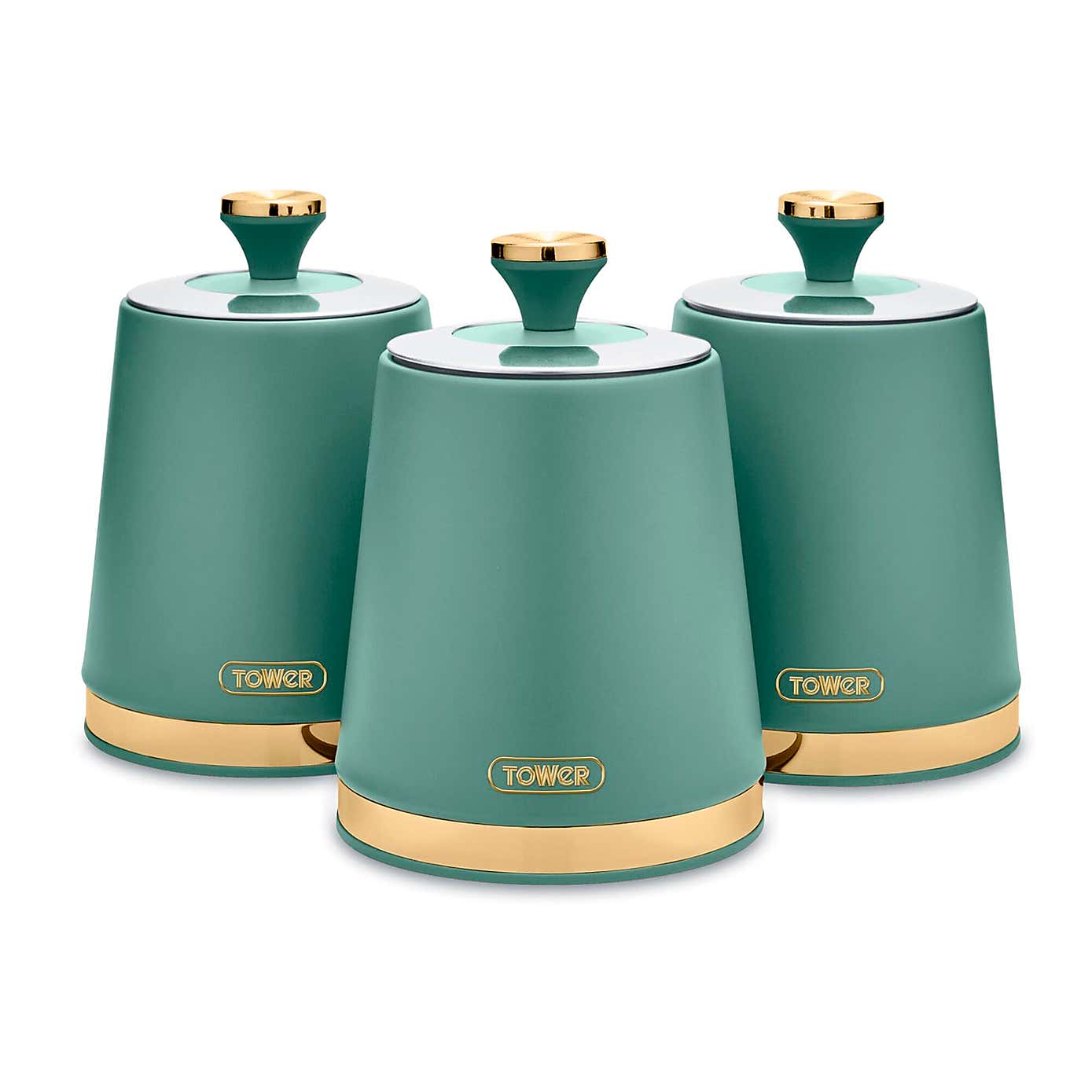 Tower Set of 3 Cavaletto Canisters