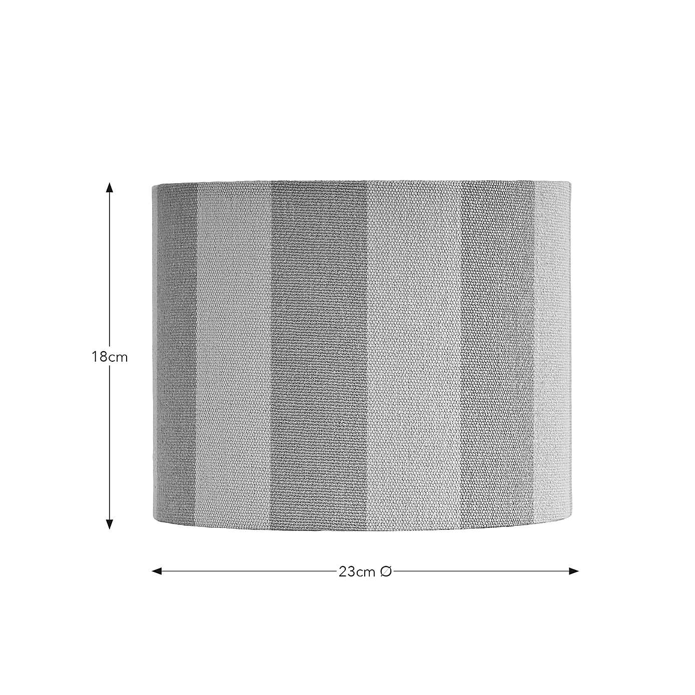 Beatrice Stripe Drum Lamp Shade