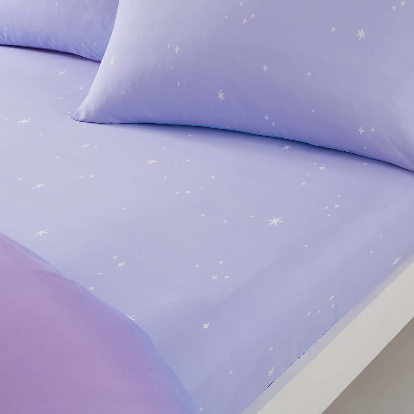 Set of 2 Bright Rainbow Ombre Fitted Sheets