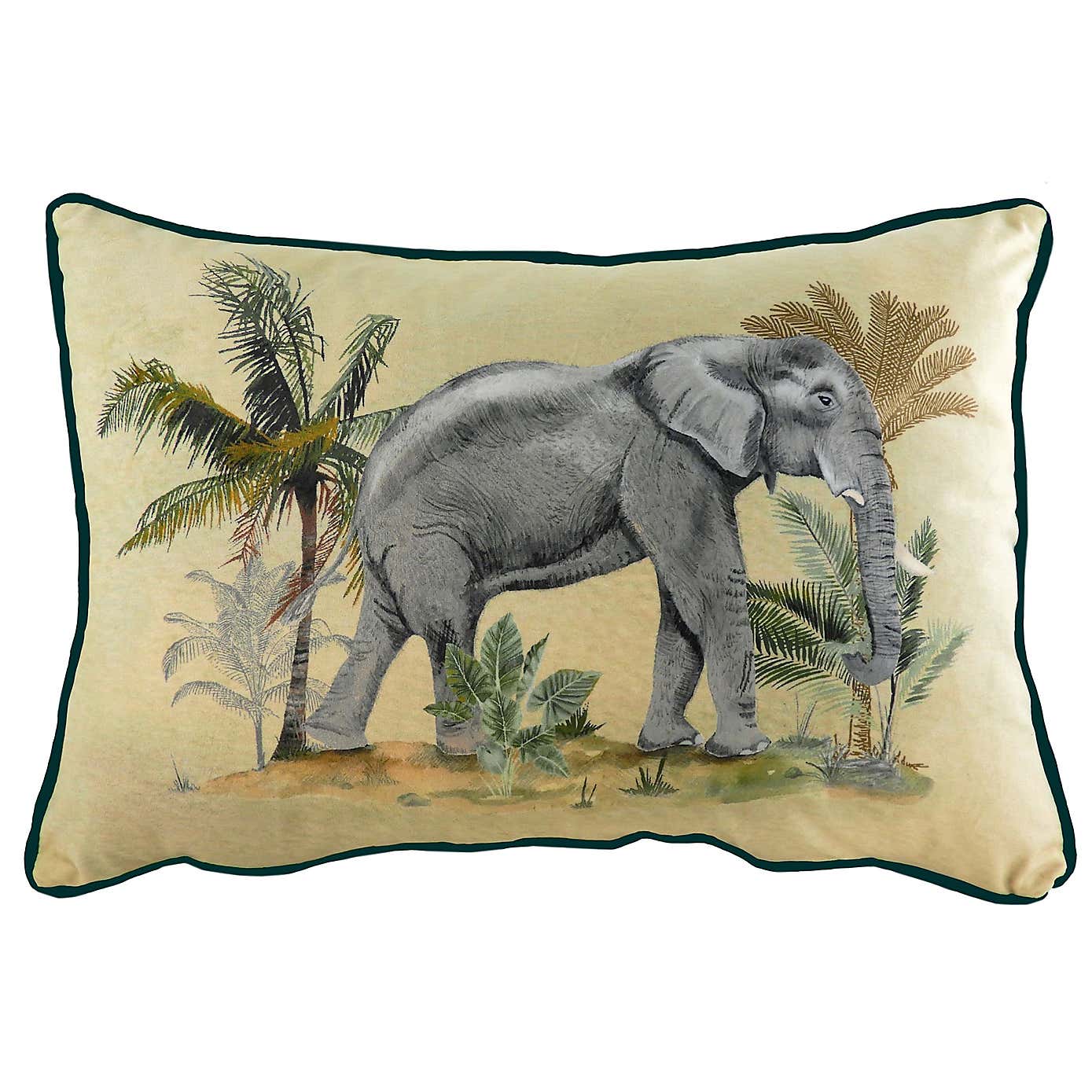Evans Lichfield Kibale Elephant Rectangle Cushion