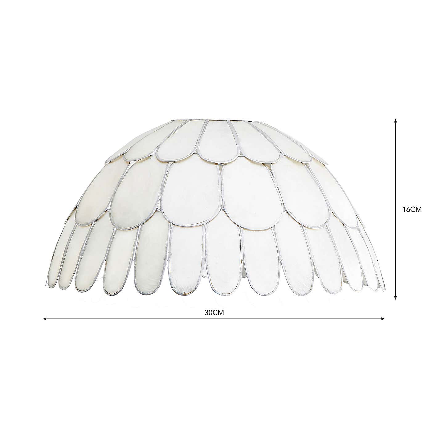 Capiz 3 Tiered Easy Fit Pendant Shade