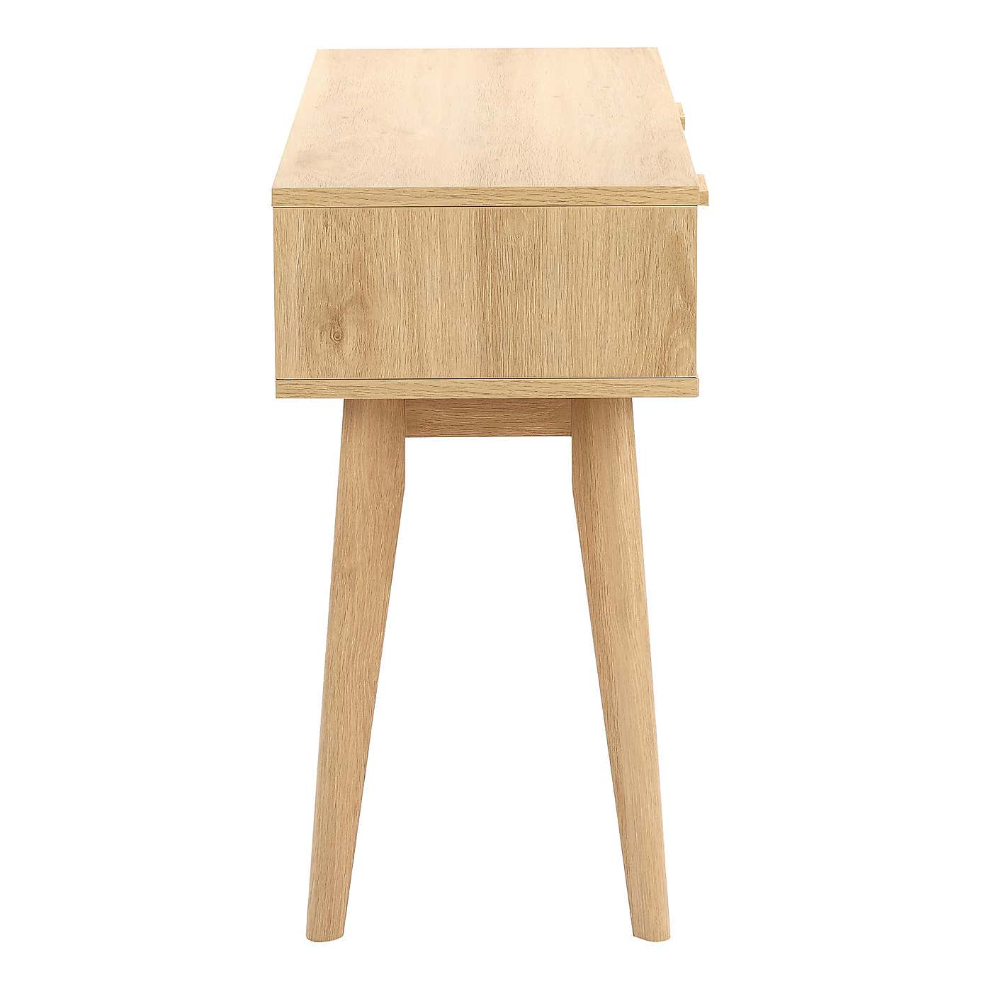 Java Console Table, Light Oak