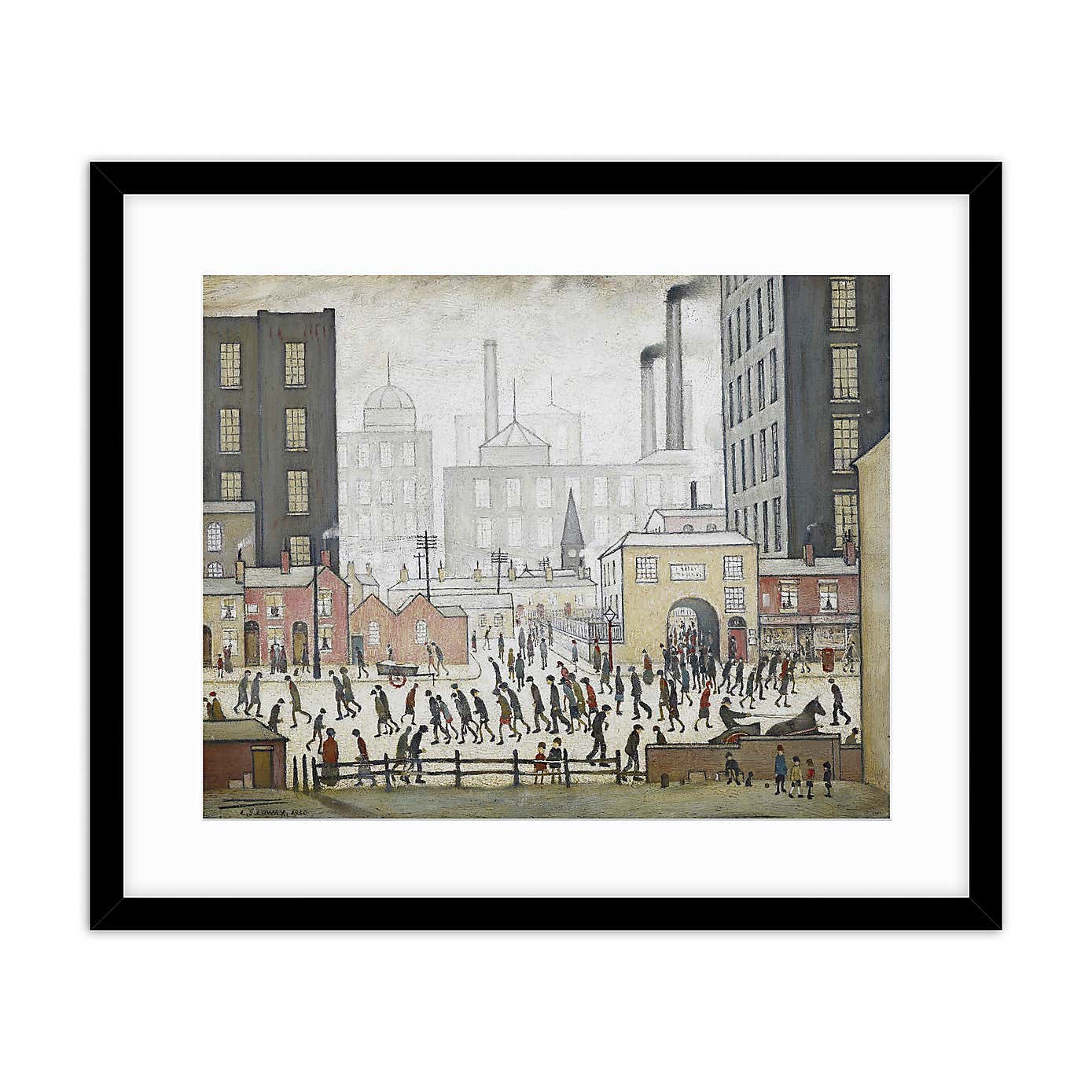 Coming From The Mill 1930 Lowry Framed Print