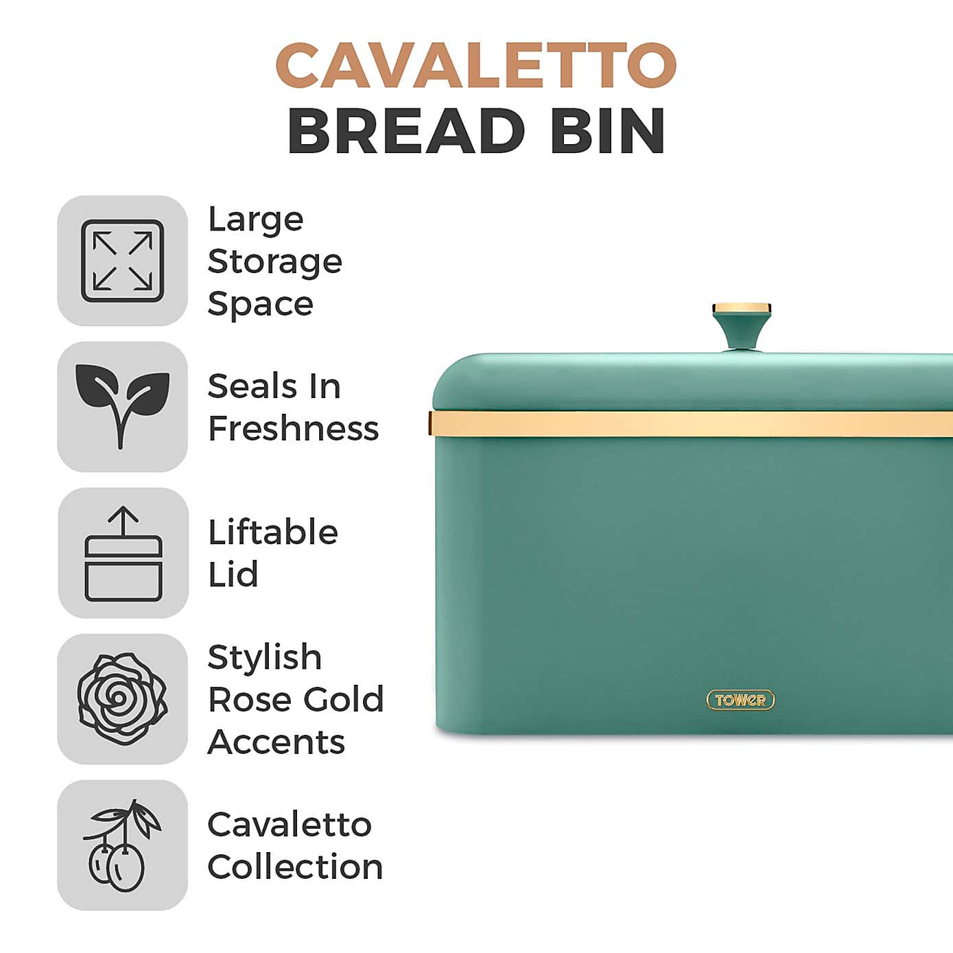 Tower Cavaletto Bread Bin