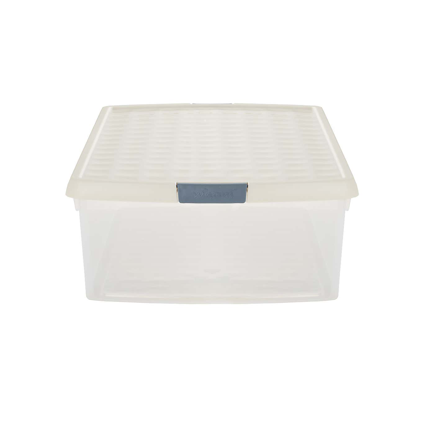 Wham Clip Pack of 4 Rectangle Storage Boxes With Lids