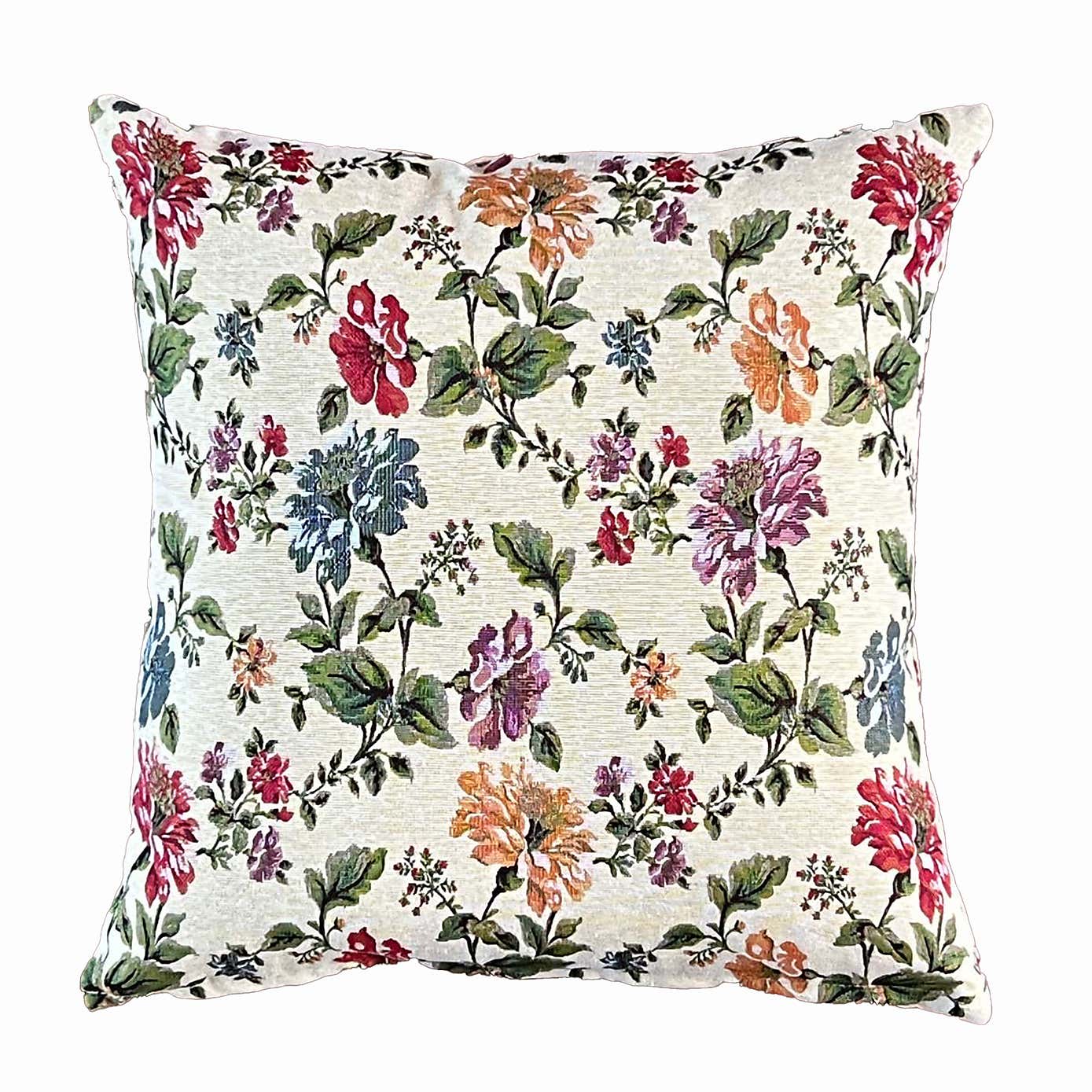 Daro Tapestry Natural Floral Square Cushion