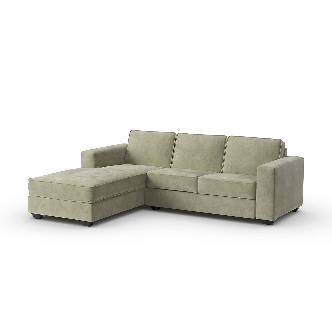 Claude Soft Tonal Chenille Corner Chaise Sofa