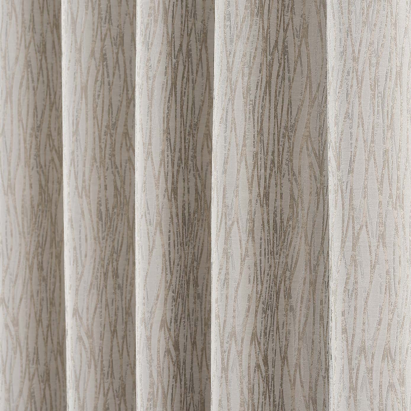 Linear Waves Eyelet Curtains