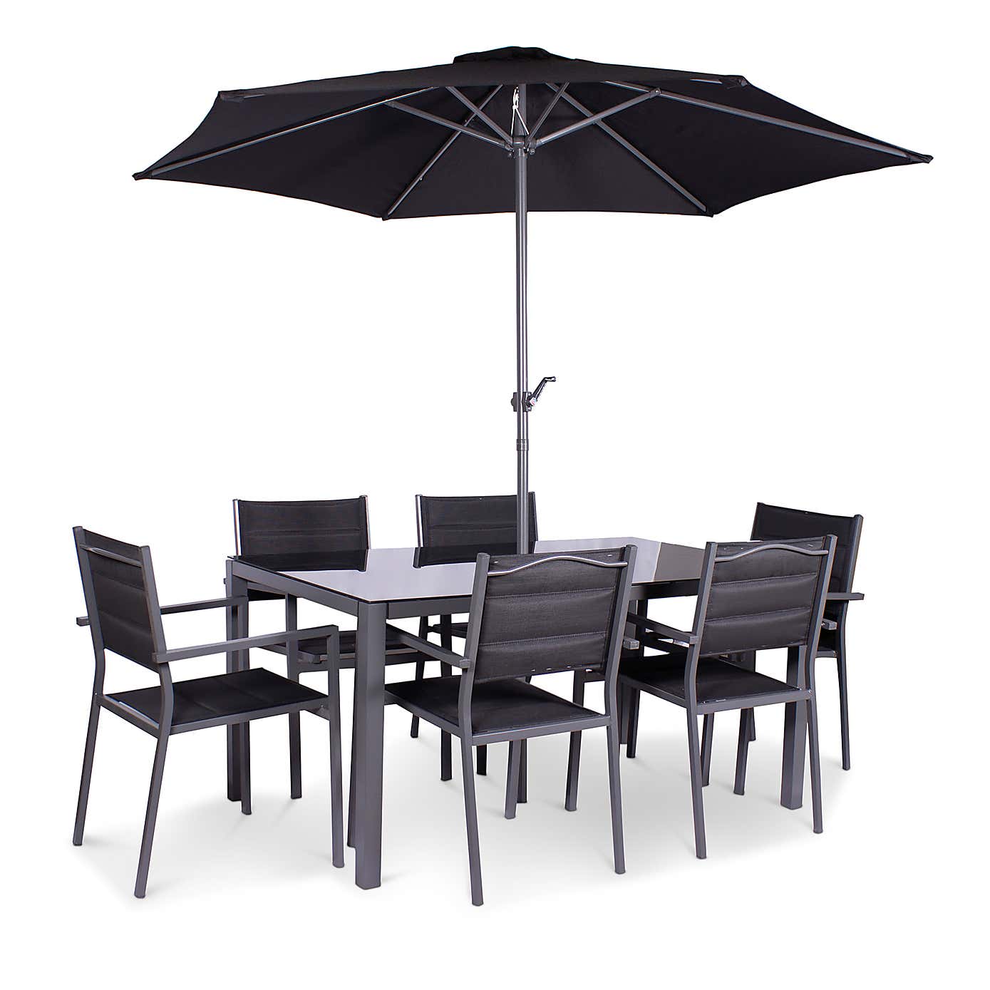 A.Mir Sorrento 6 Seater Outdoor Dining Set