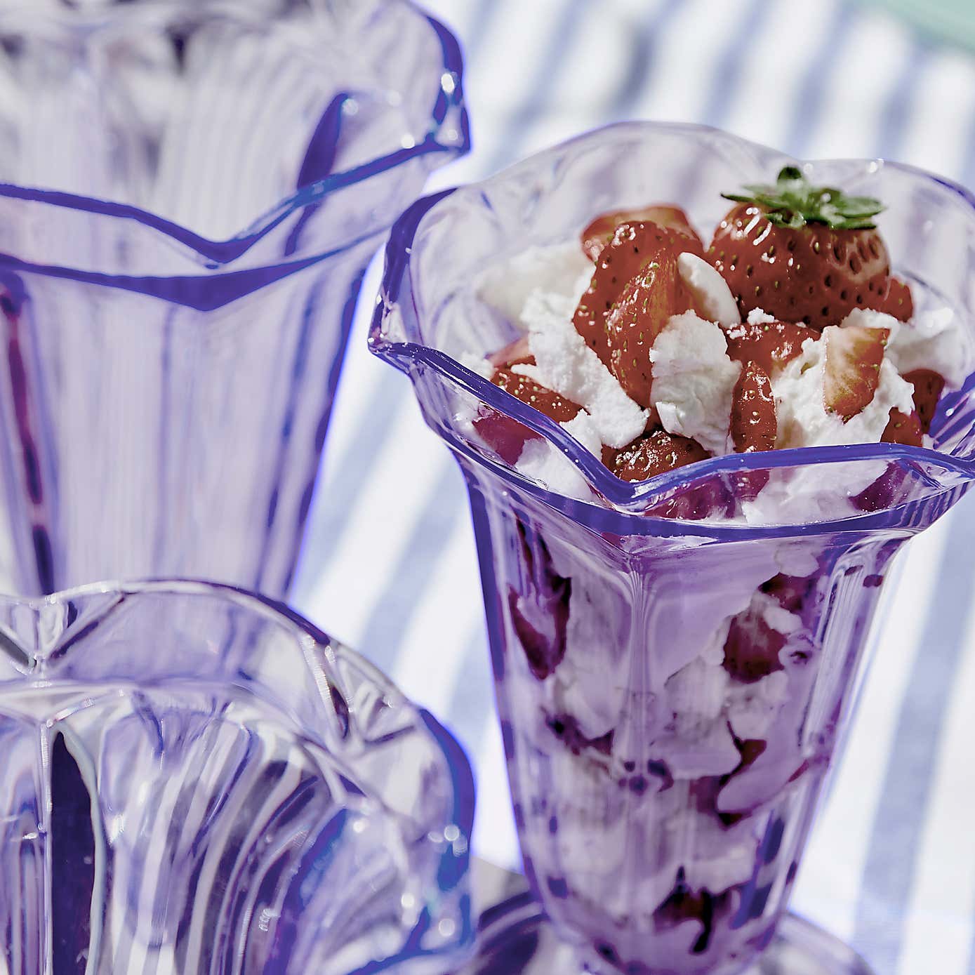 Lilac Acrylic Pudding Glass