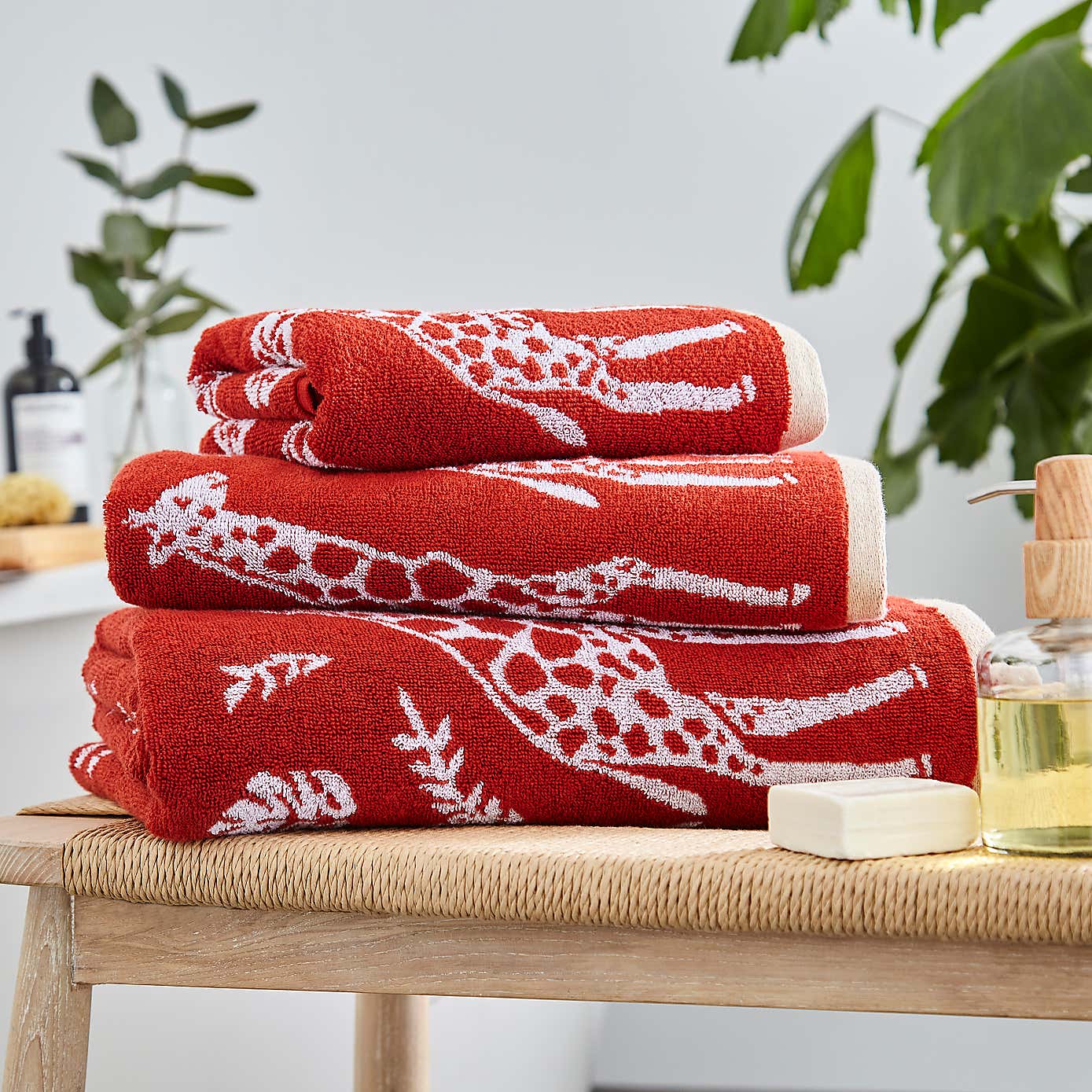 Giraffes Cotton Towel