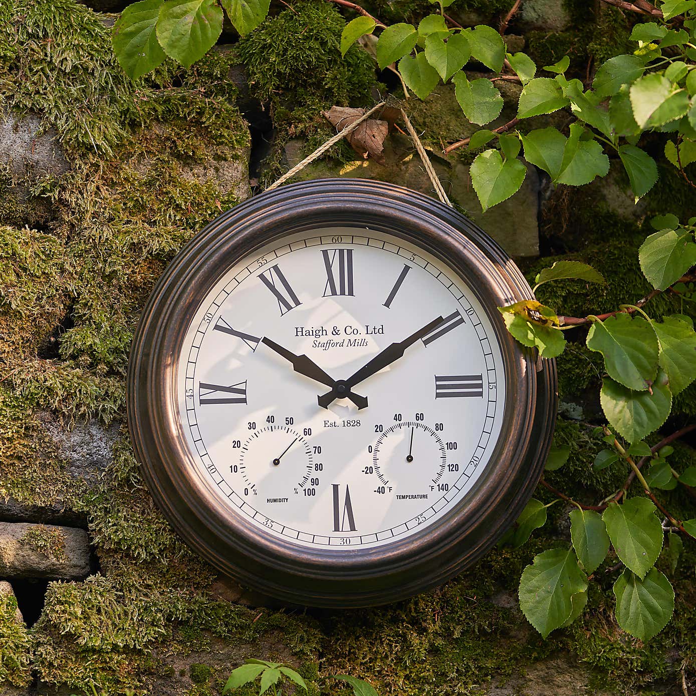 Retro Gauge Indoor Outdoor Wall Clock