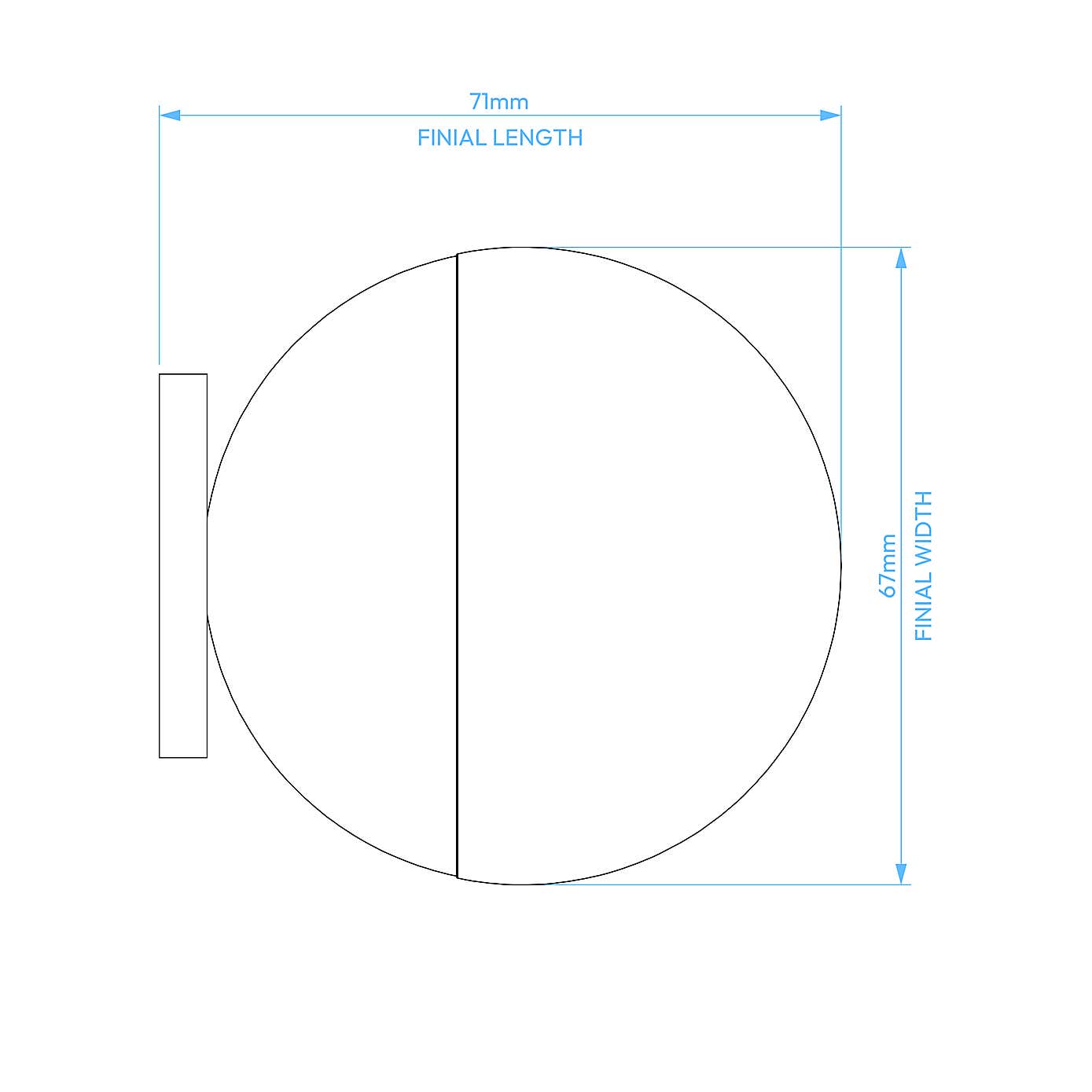 Reactive Glaze Extendable Eyelet Curtain Pole