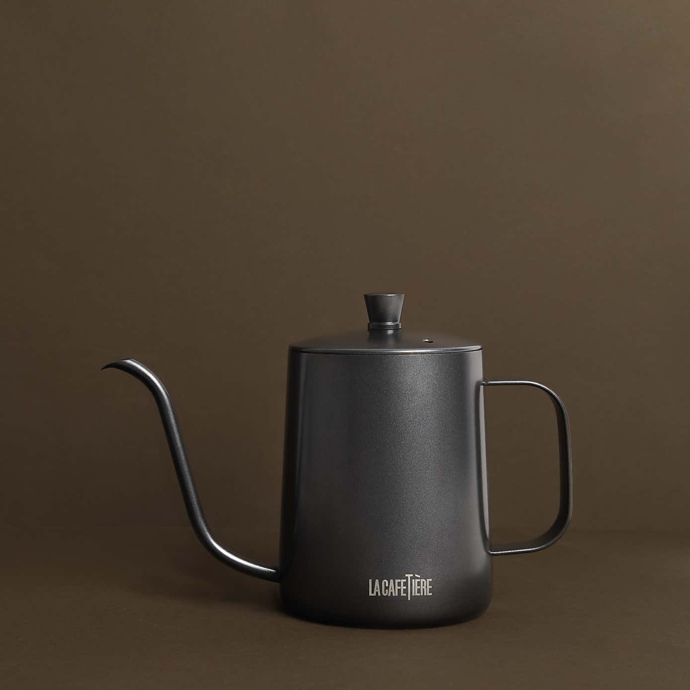 La Cafetiere Gooseneck Black Pour Over Coffee Stainless Steel Cafetiere