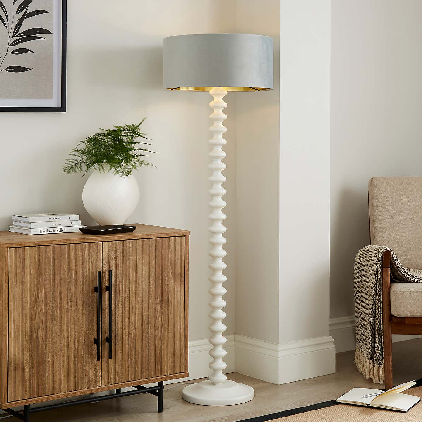 Ari Velvet Drum Lamp Shade