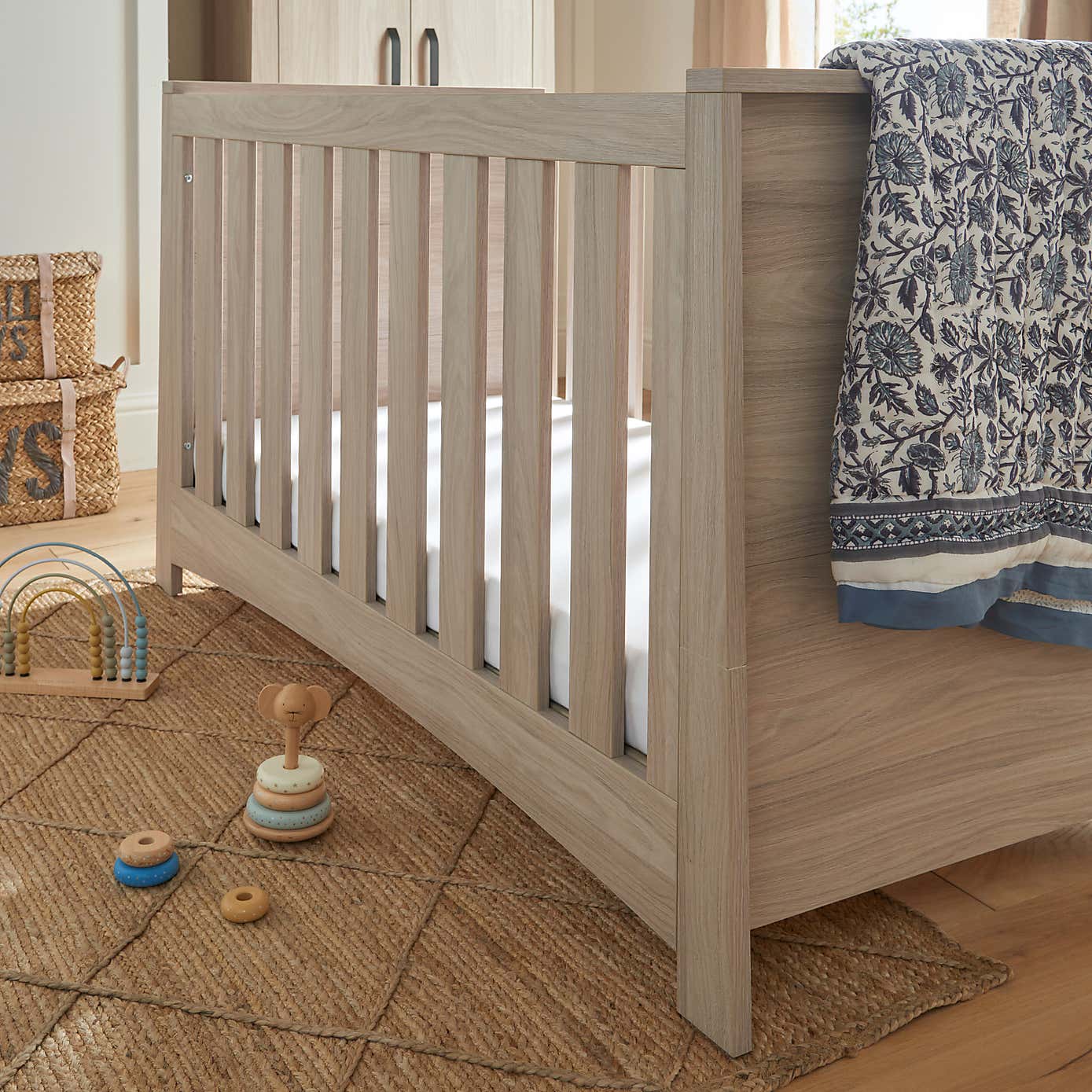 CuddleCo Isla Cot Bed, Ash