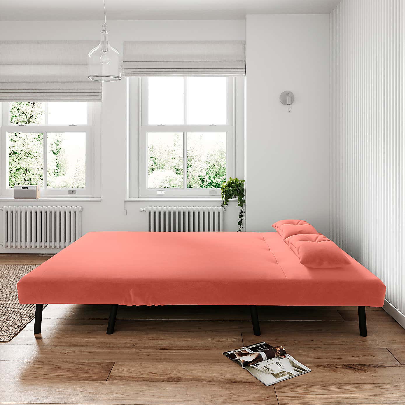 Phoebe Velvet Double Sofa Bed