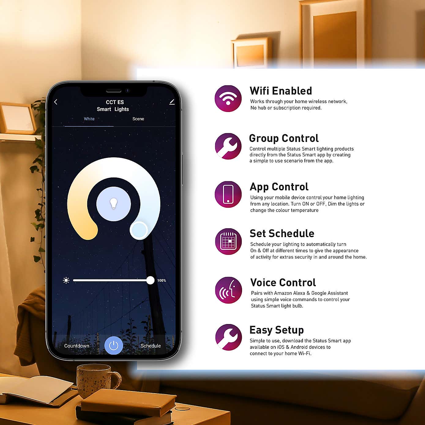 Status SMART 5.5W TempChange Pearl SES Candle